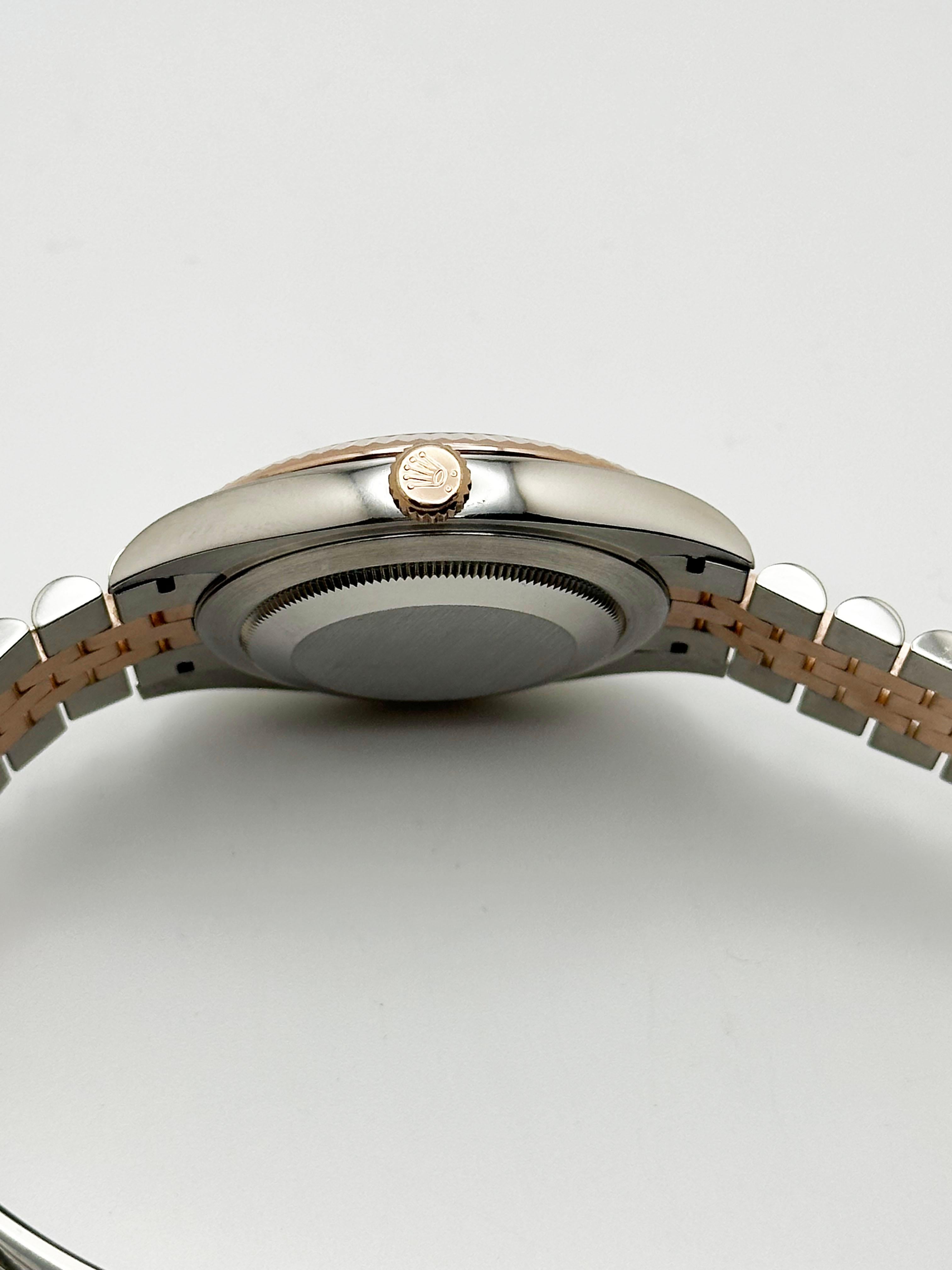 Rolex Datejust 41 126331 Ardesia Quadrante Wimbledon Oro rosa 18 carati Acciaio inossidabile in vendita 2