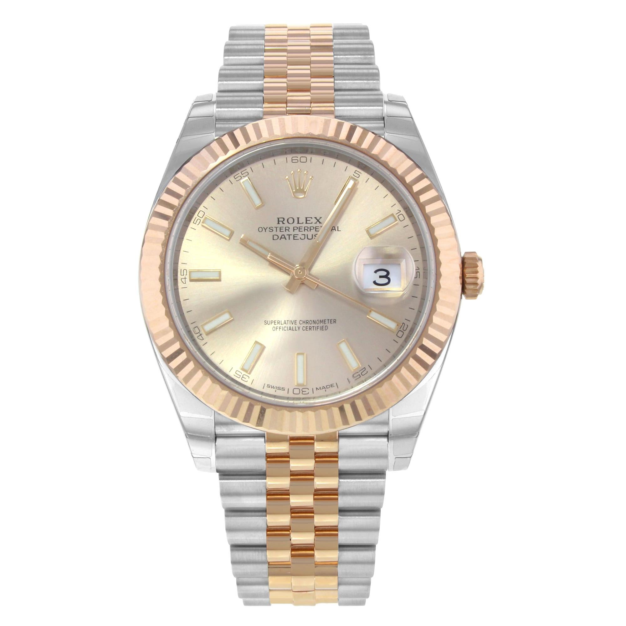 Rolex Datejust 41 126331 Steel and 18 Karat Rose Gold Automatic Men's Watch