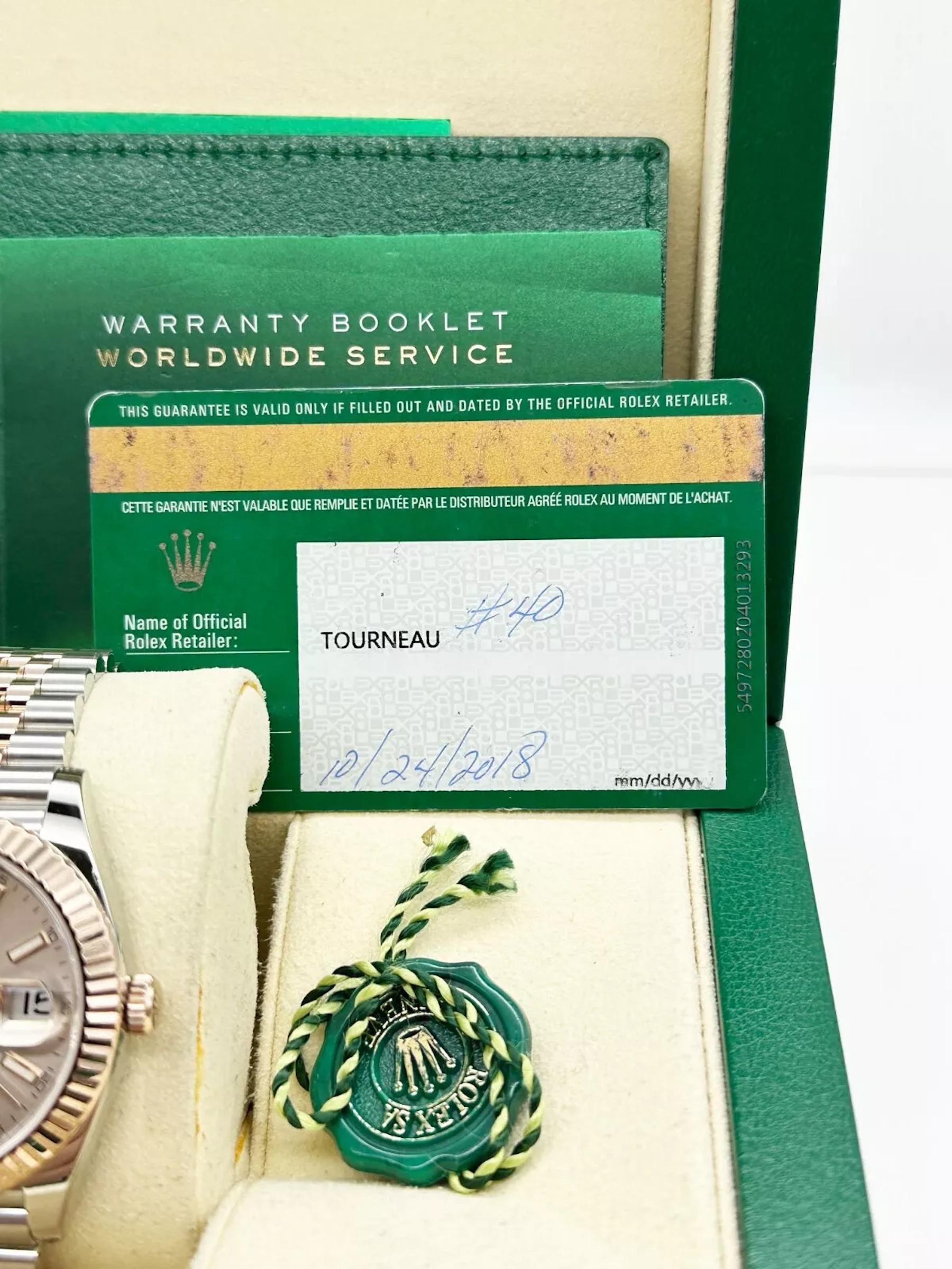 Rolex Datejust 41 126331 Sundust Dial 18K Rose Gold Stainless Box Paper In Excellent Condition For Sale In San Diego, CA