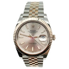 Rolex Datejust 41 126331 Sundust Dial 18K Rose Gold Stainless Box Paper