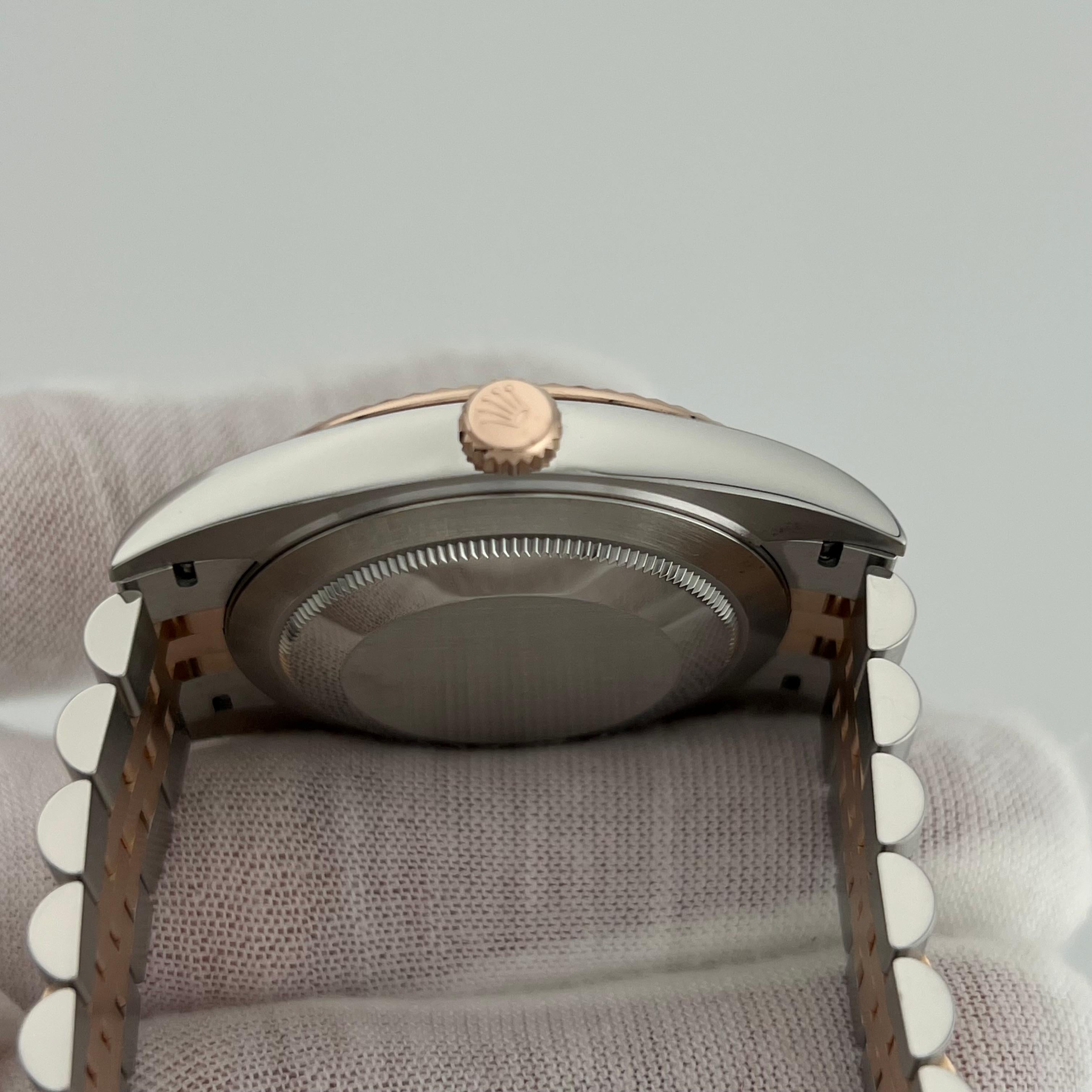 Rolex Datejust 41 126331 Sundust Dial Jubilee 18K Rose Gold Steel Box Paper 2018 For Sale 3