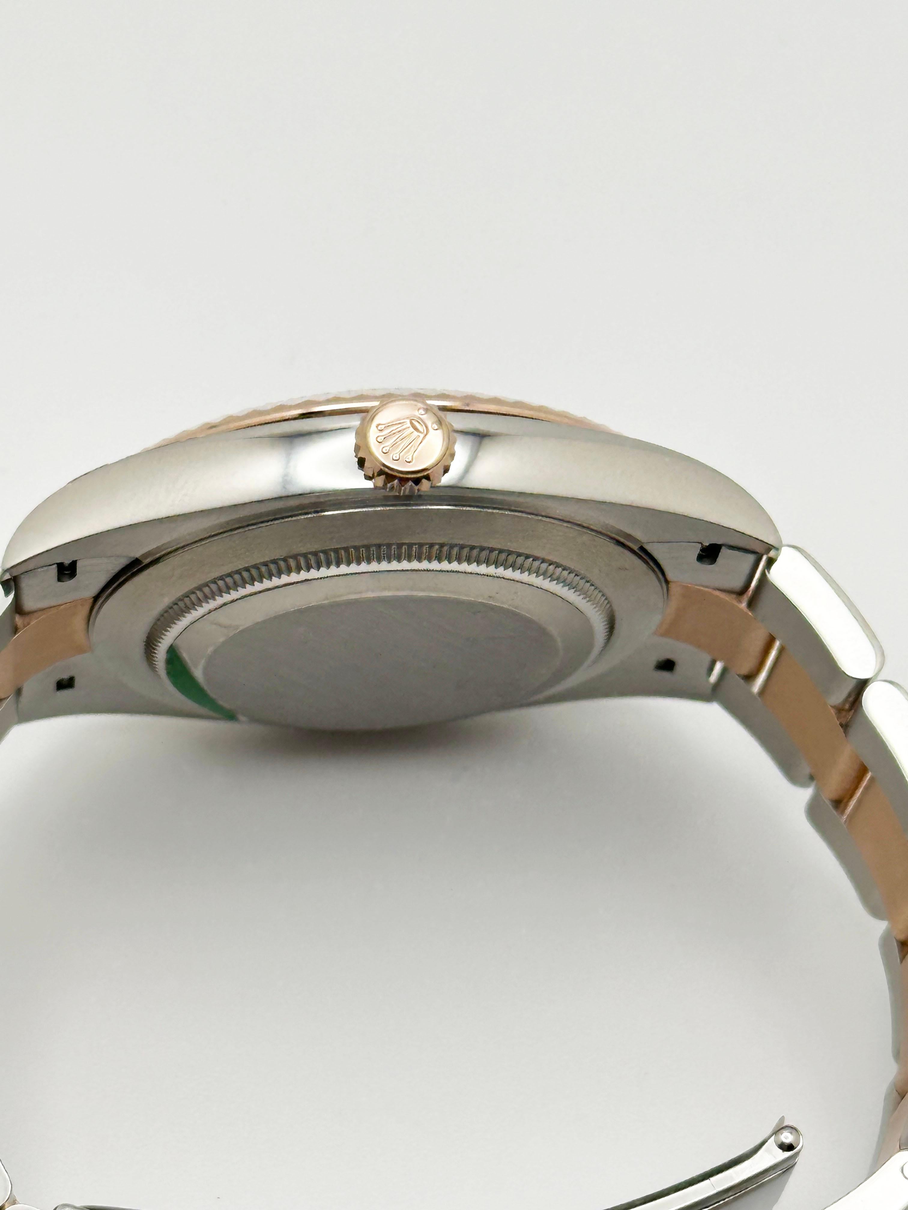 Rolex Datejust 41 126331 Wimbledon or rose 18 carats acier Boîte papier 2023 en vente 3