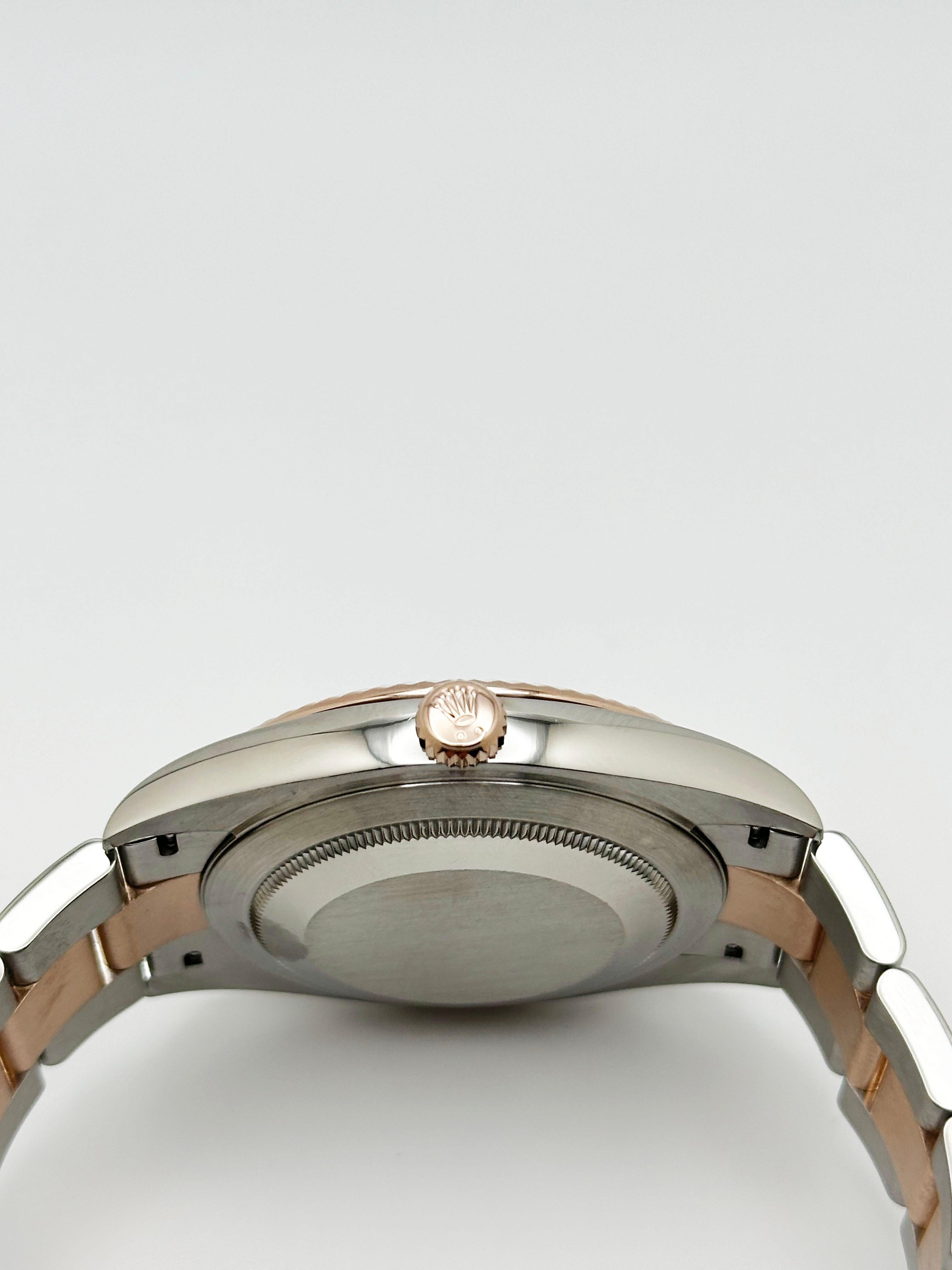Rolex Datejust 41 126331 Quadrante Wimbledon Oro rosa 18 carati Acciaio inossidabile Scatola in vendita 2