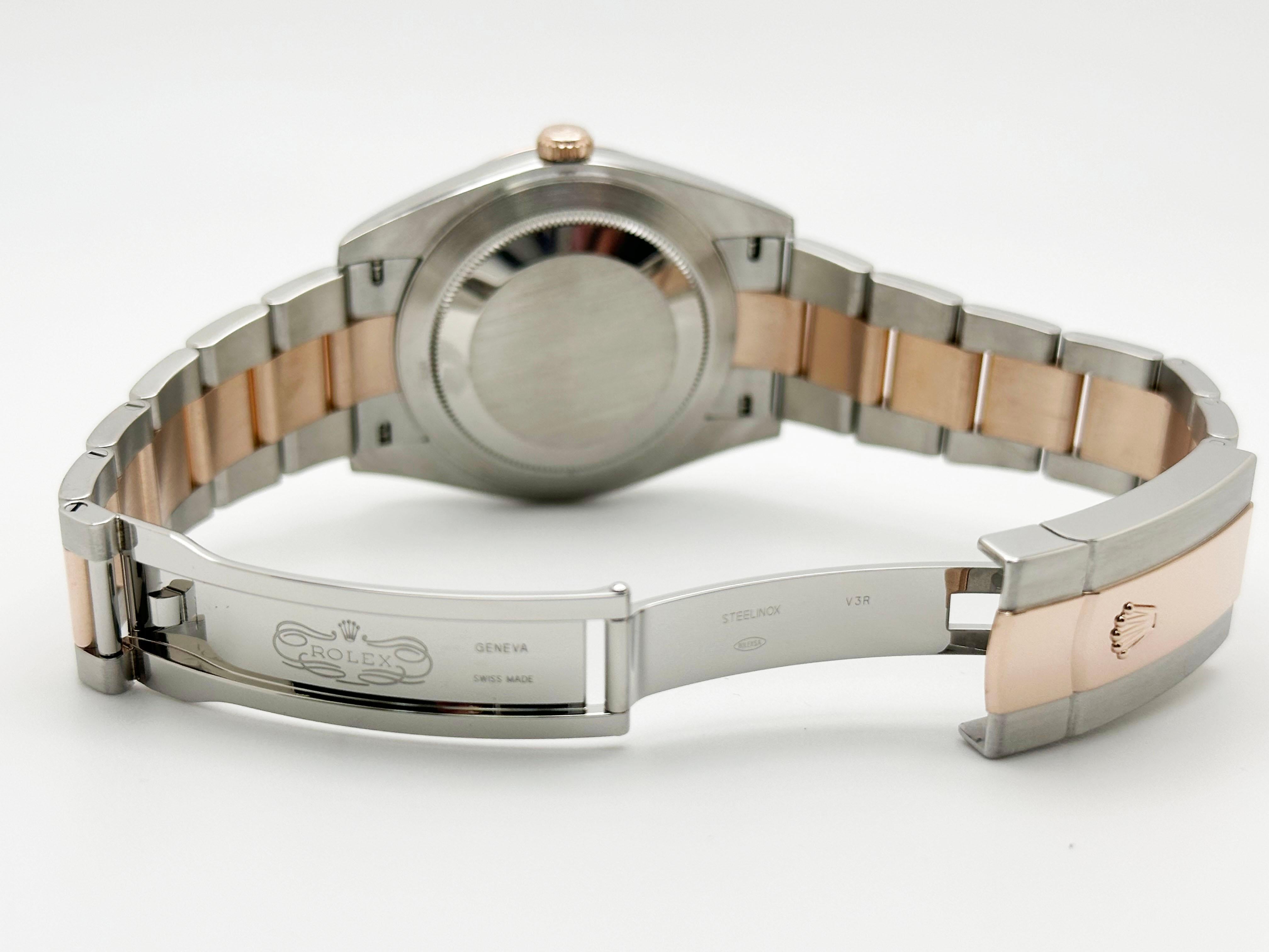 Rolex Datejust 41 126331 Quadrante Wimbledon Oro rosa 18 carati Acciaio inossidabile Scatola in vendita 3