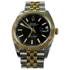 Rolex Datejust 41 126333 Esfera Negra Oro Amarillo 18K Caja Inoxidable Papel 2021