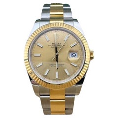 Rolex Datejust 41 126333 Champagne Dial 18K Gold Stainless Steel Box Papers 2022