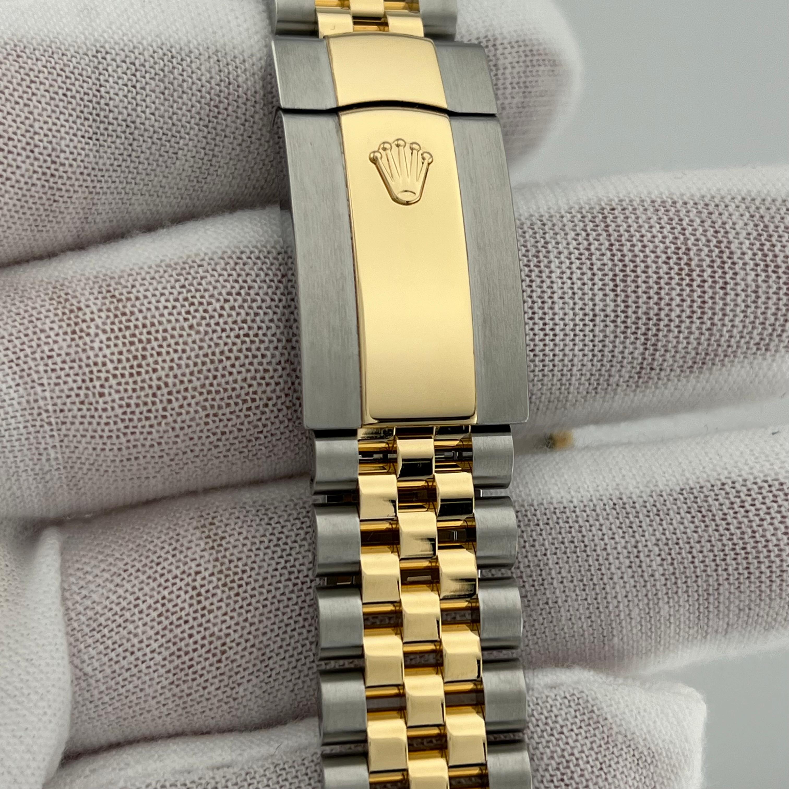 Rolex Datejust 41 126333 Champagne Diamond Dial 18K Yellow Gold Steel Box Paper For Sale 1