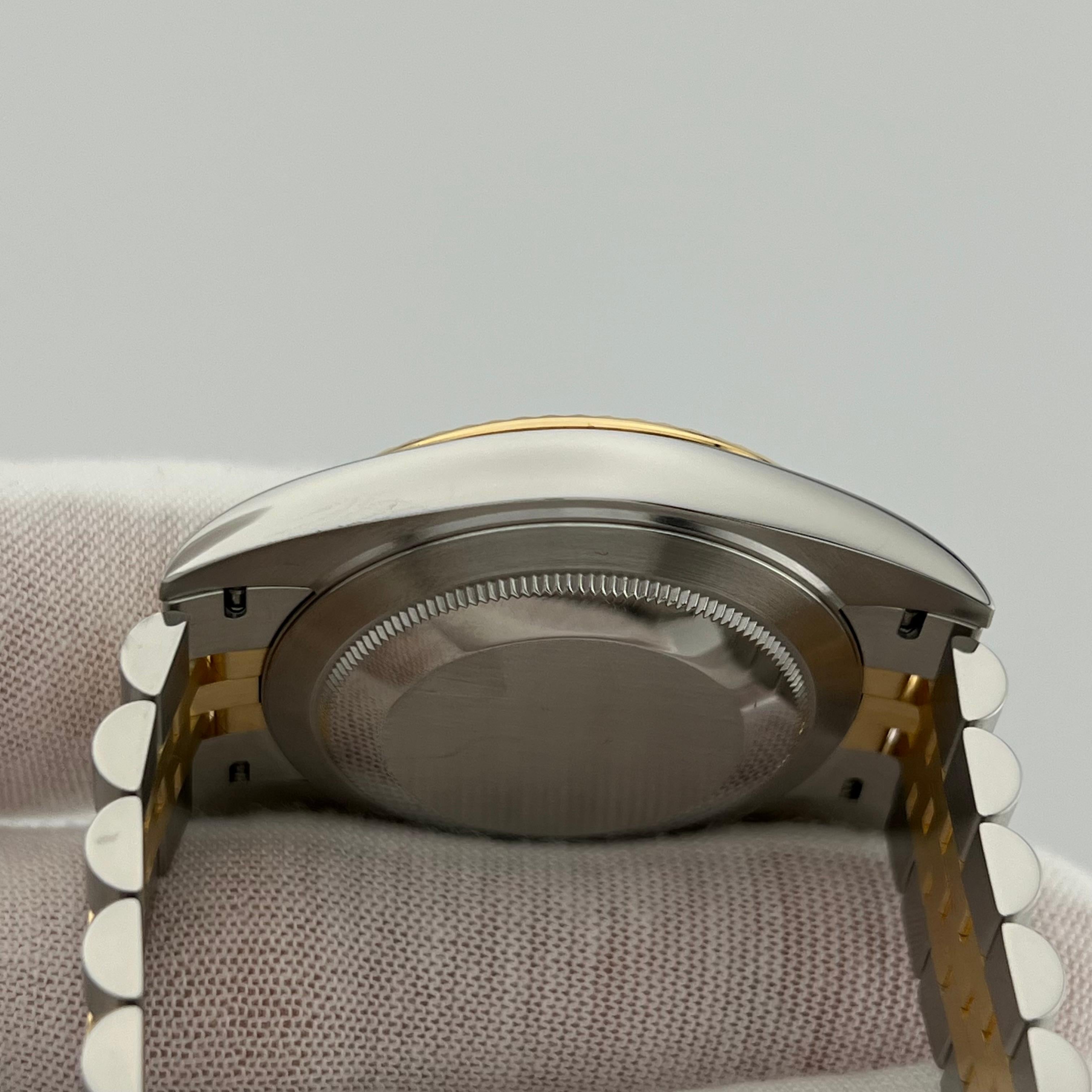 Rolex Datejust 41 126333 Champagne Diamond Dial 18K Yellow Gold Steel Box Paper For Sale 3