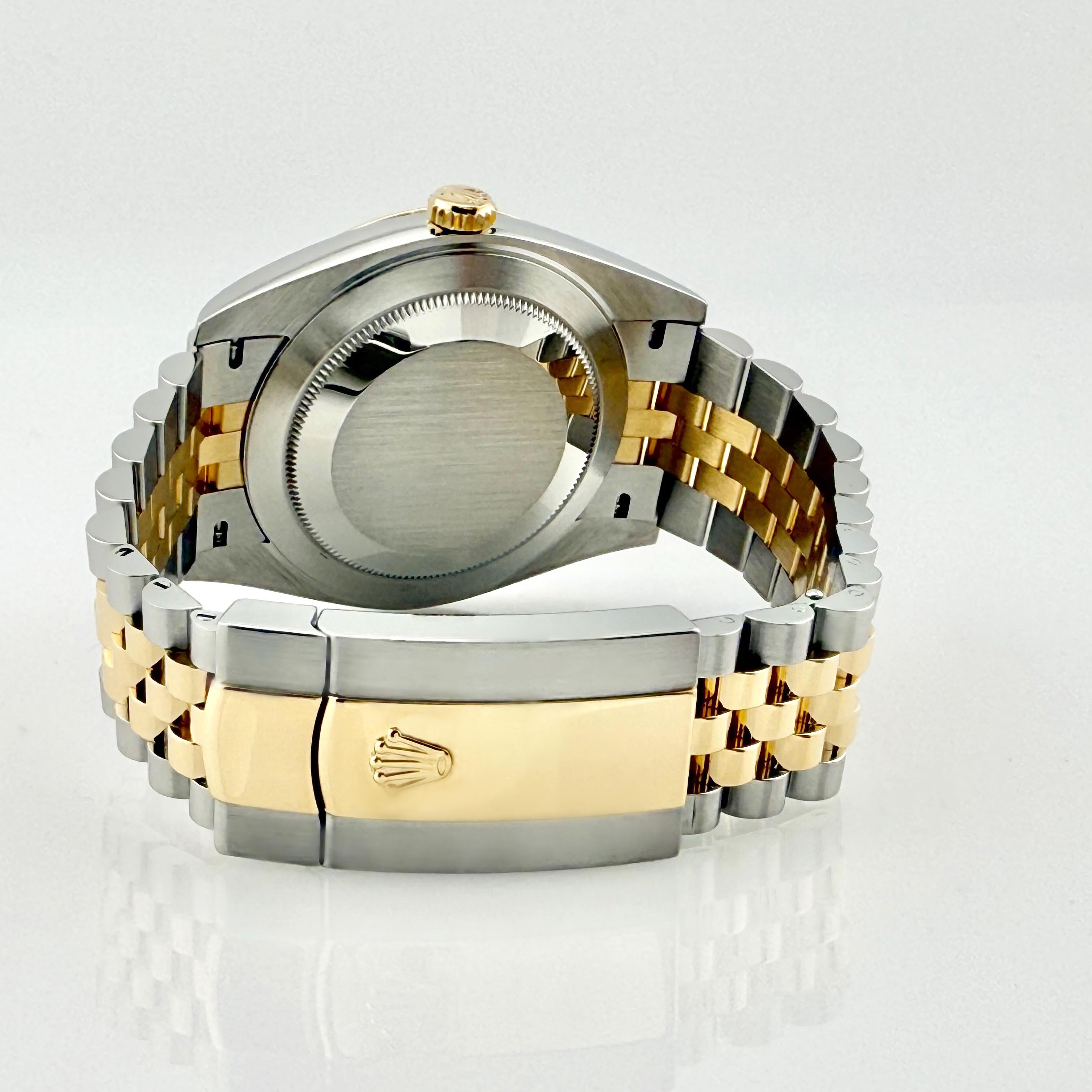 Rolex Datejust 41 126333 Champagne Diamond Dial Steel 18K Yellow Gold 2022 For Sale 4