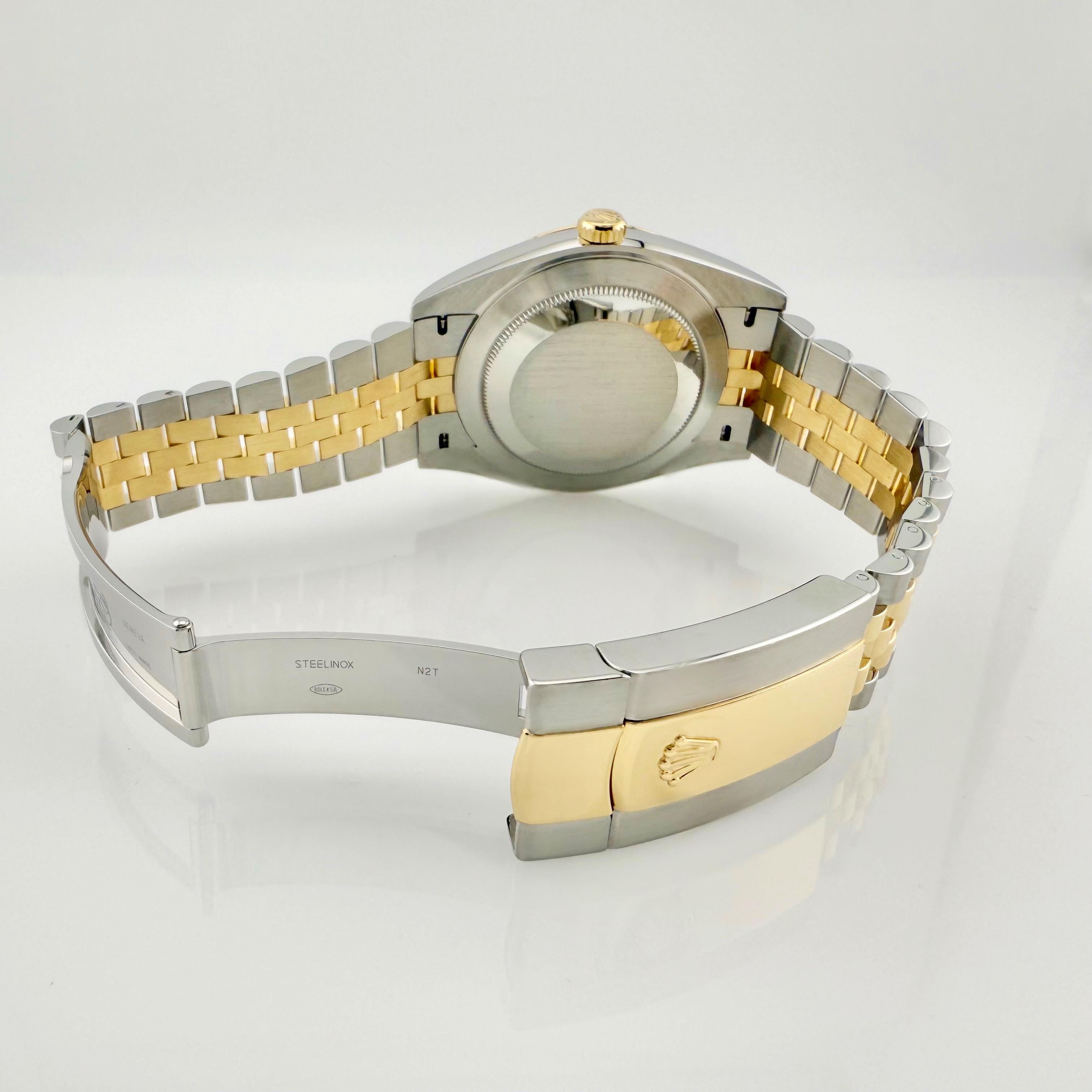 Rolex Datejust 41 126333 Champagne Diamond Dial Steel 18K Yellow Gold 2022 For Sale 5