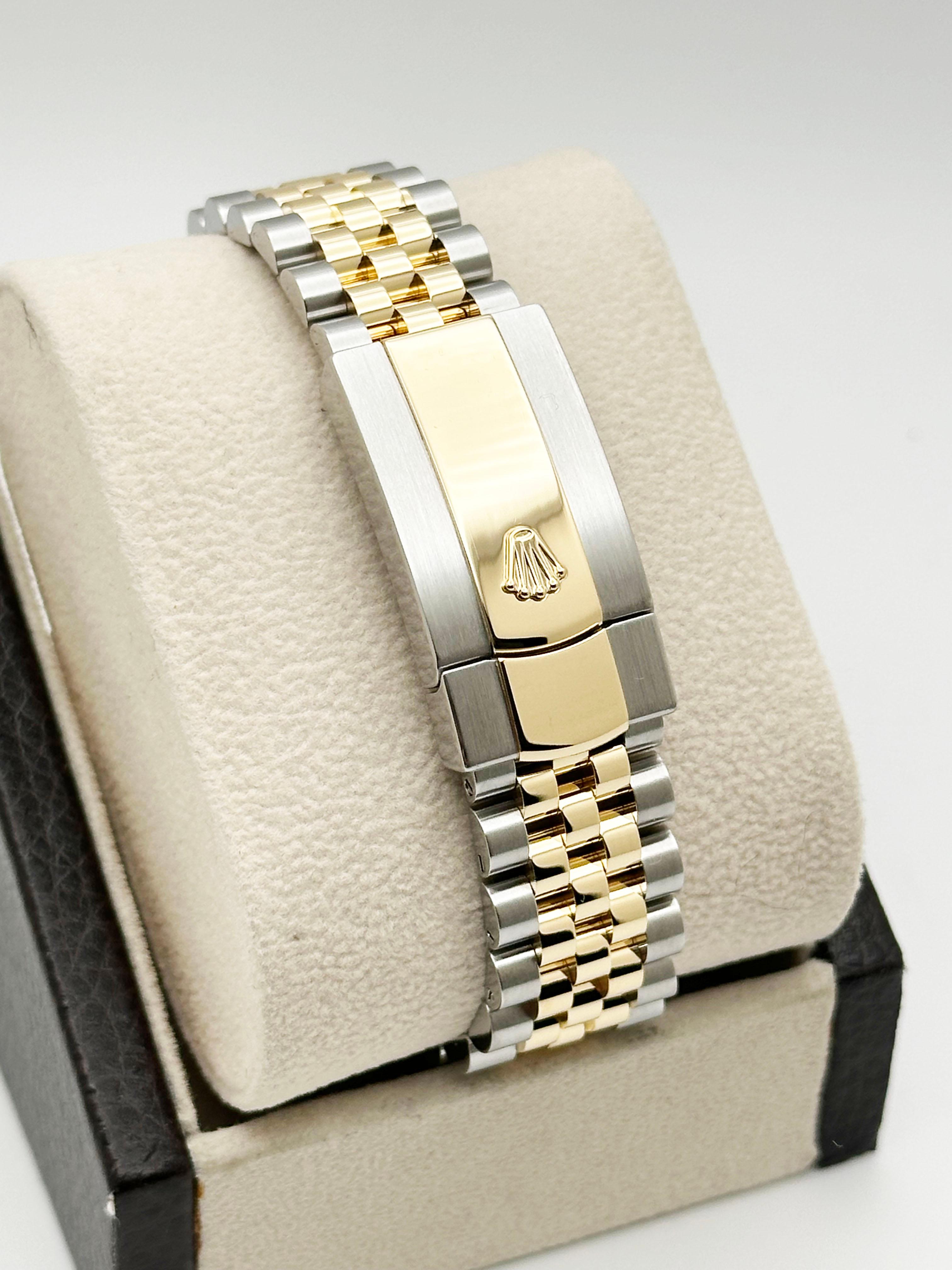 Rolex Datejust 41 126333 Quadrante argento Oro giallo 18 carati Acciaio inossidabile Scatola Libretto in vendita 1