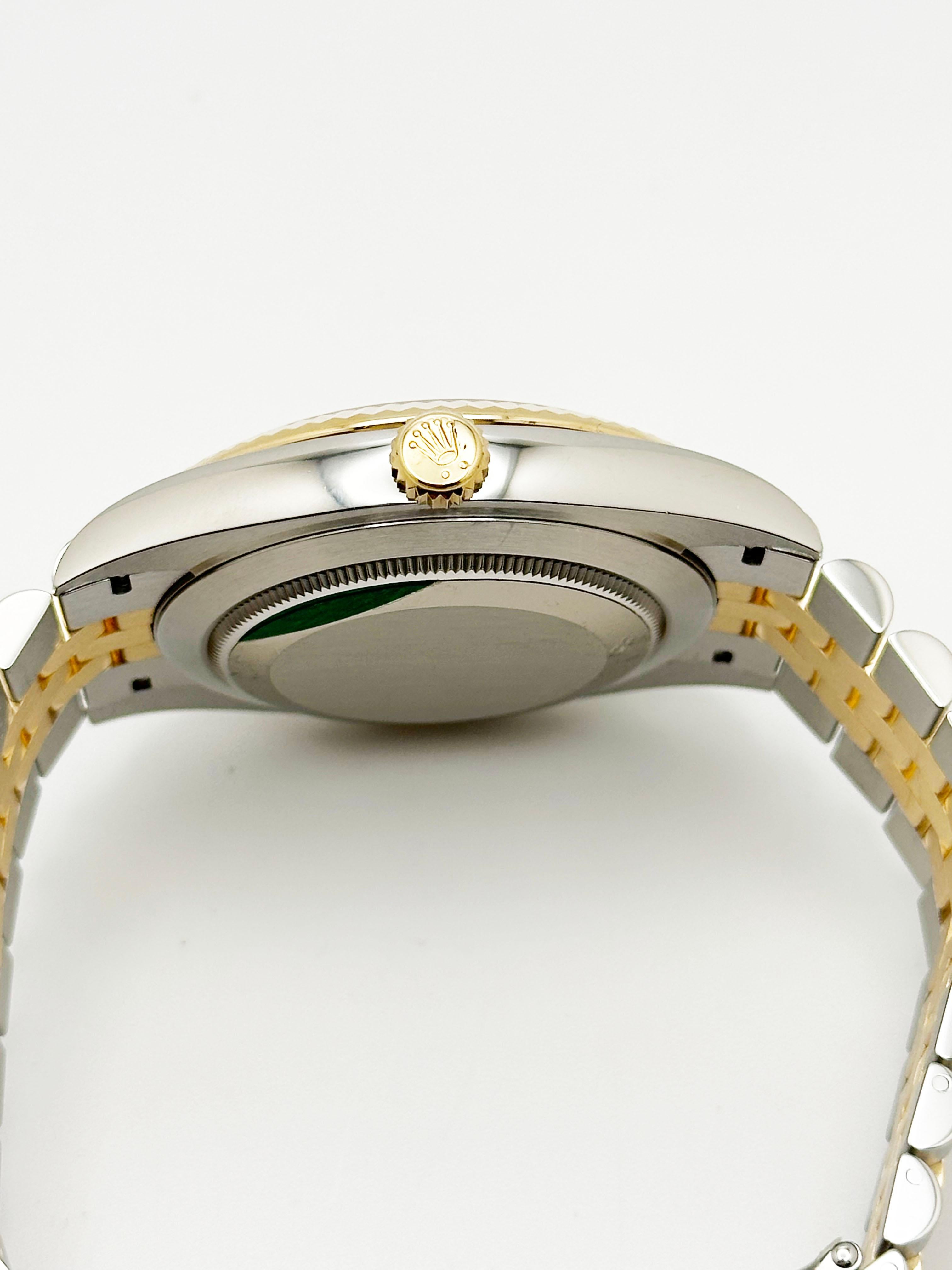 Rolex Datejust 41 126333 Quadrante argento Oro giallo 18 carati Acciaio inossidabile Scatola Libretto in vendita 2