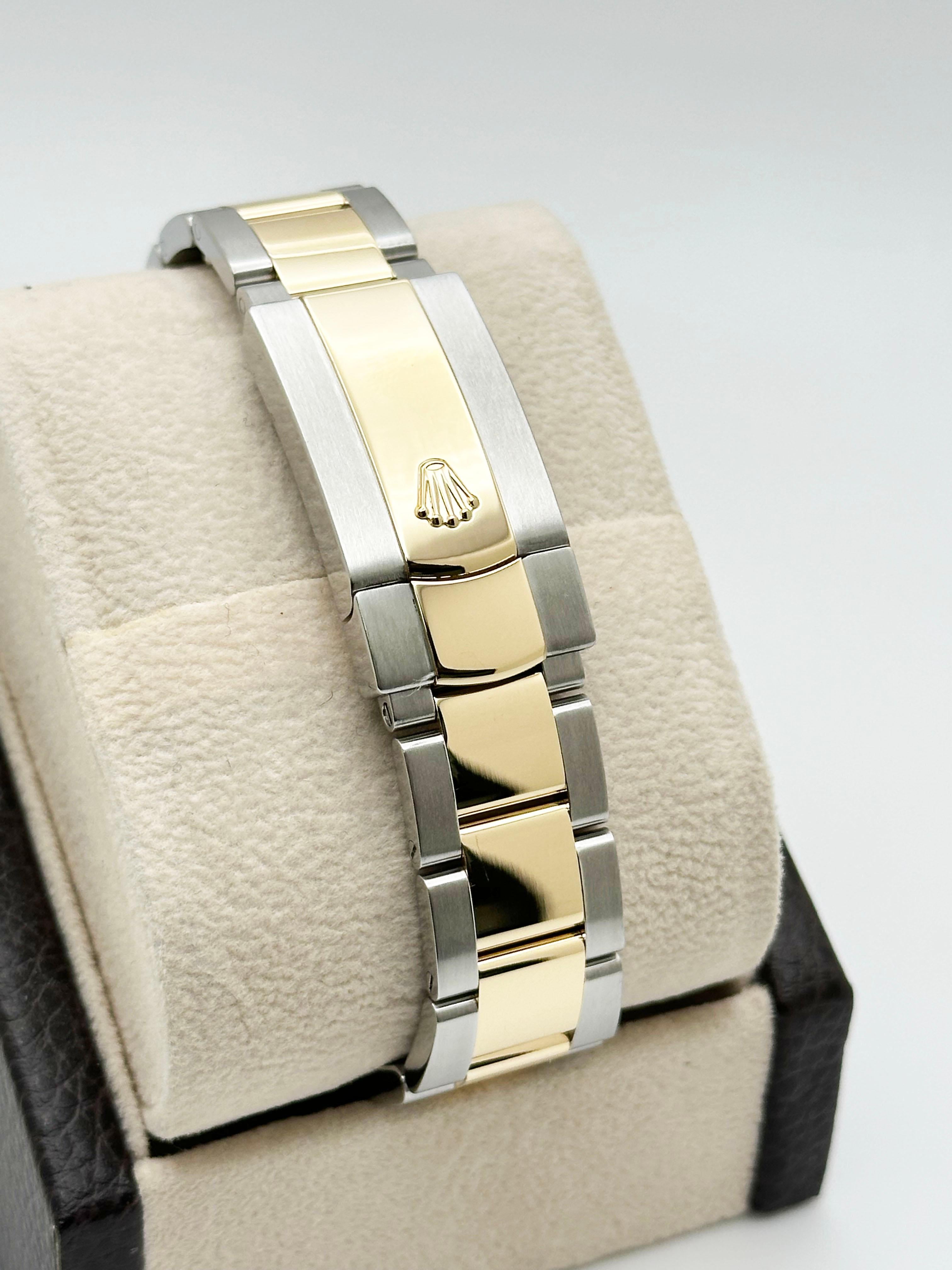 Men's Rolex Datejust 41 126333 Wimbledon 18K Yellow Gold Stainless Box Paper 2023 For Sale
