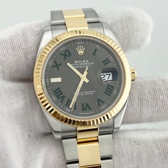 Rolex Datejust 41 126333 Wimbledon Dial 18K Yellow Gold Steel Box Paper