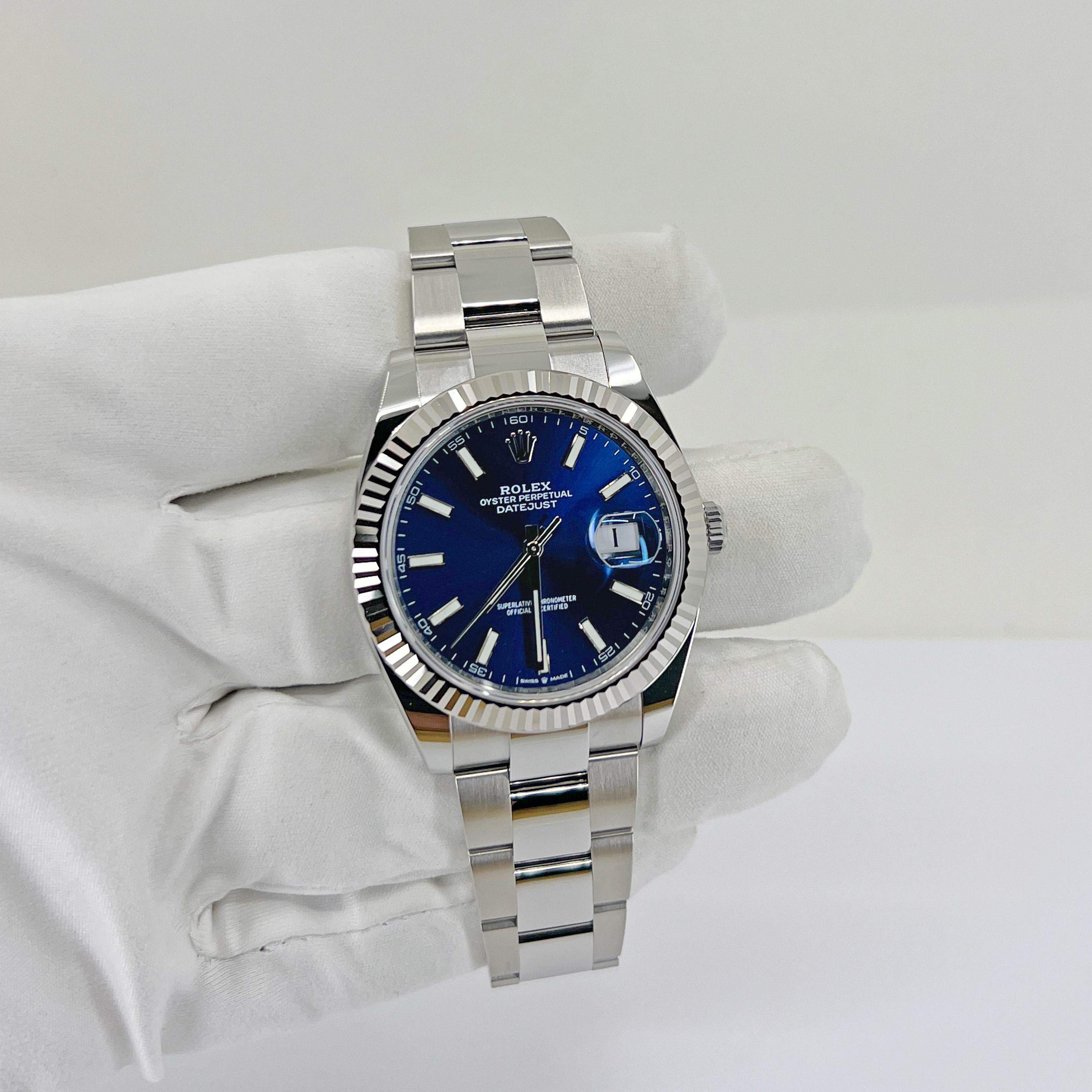 Rolex Datejust 41, 126334-0001, UNWORN Watch, 2022, B+P For Sale 6