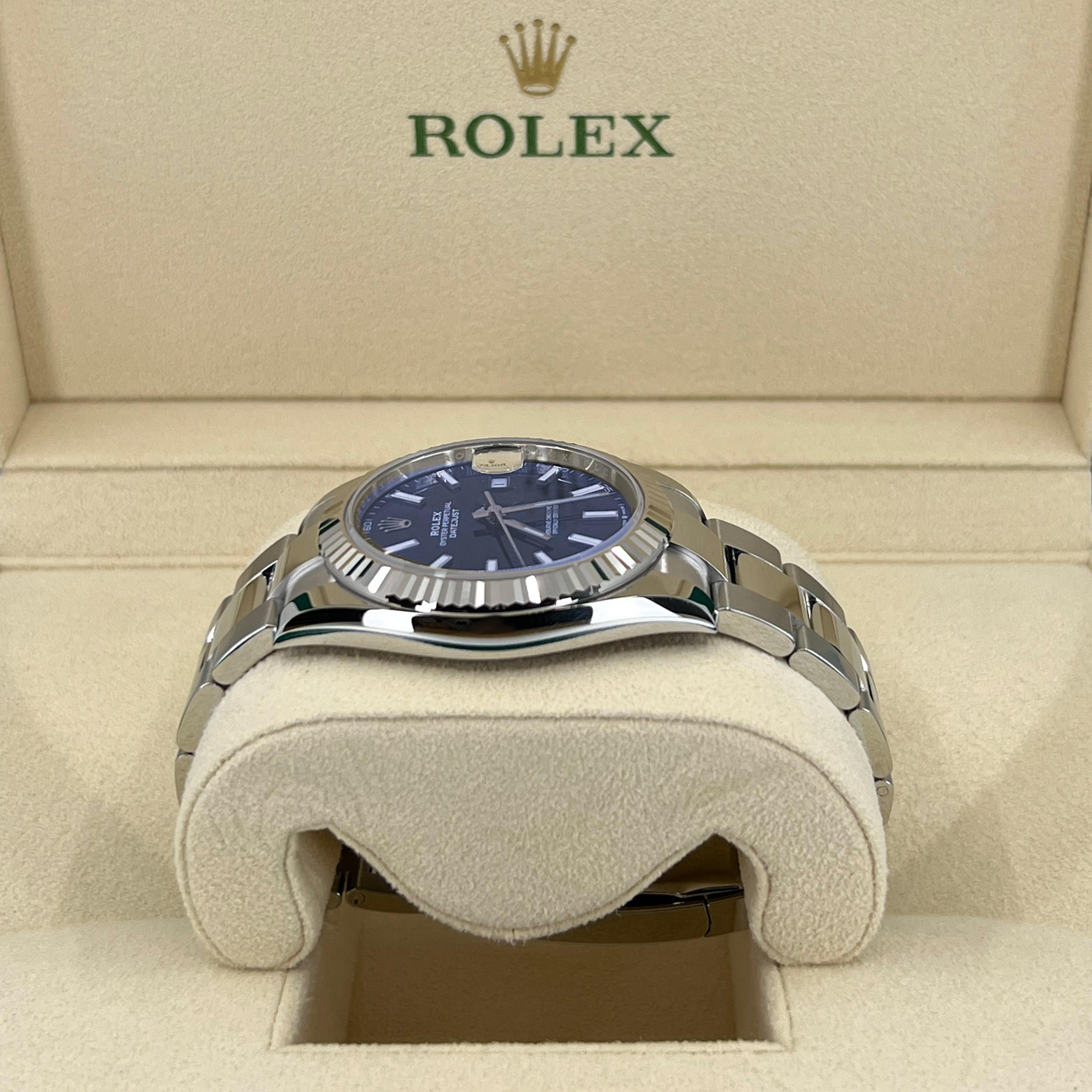 Men's Rolex Datejust 41, 126334-0001, UNWORN Watch, 2022, B+P For Sale