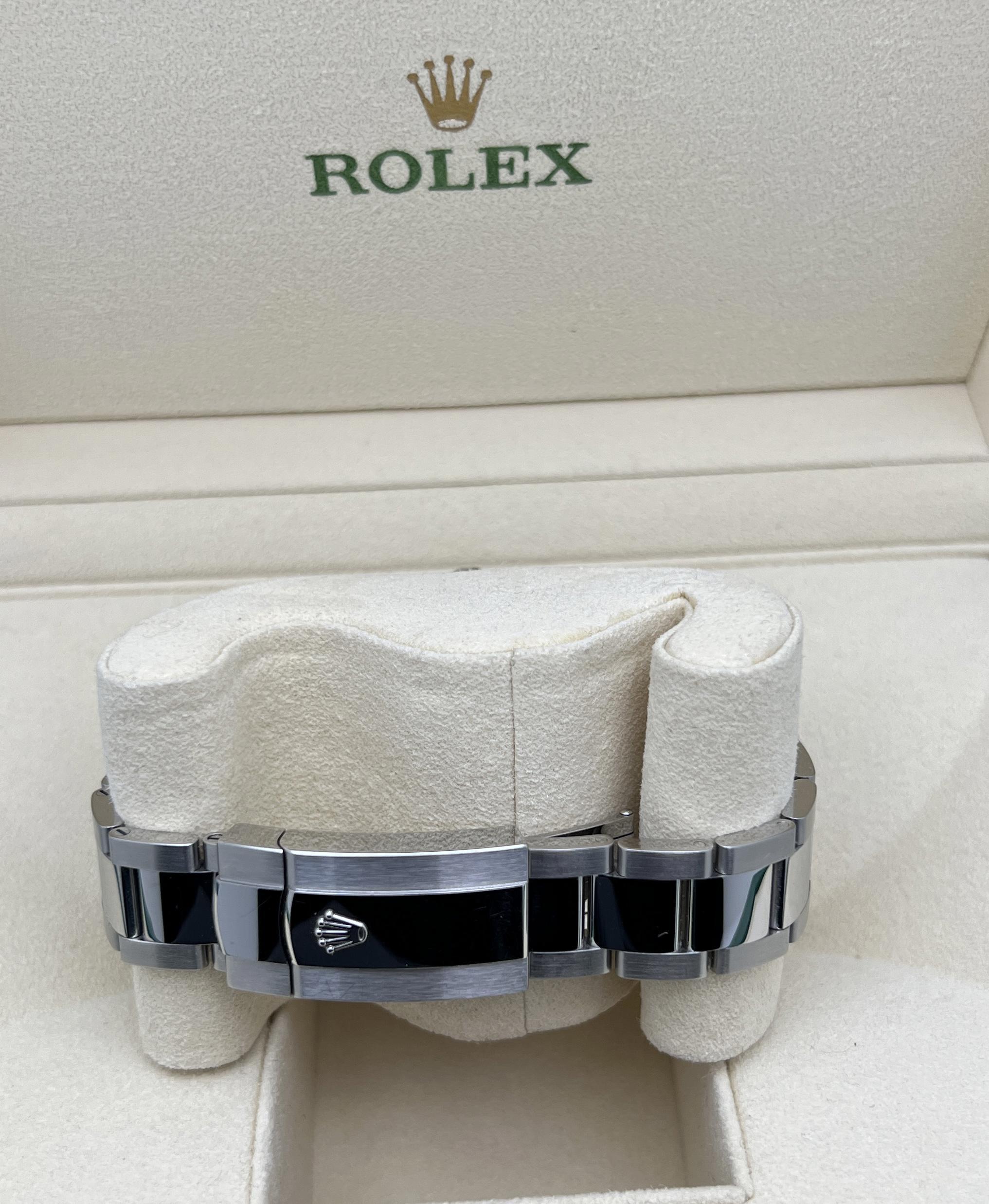 Rolex Datejust 41 126334 18K geriffelte Perlmutt-Diamant-Zifferblatt-Schachtel mit Zifferblatt im Angebot 5