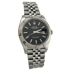Rolex Datejust 41 126334 Black Dial Steel 18K White Gold Jubilee Box Paper 2022