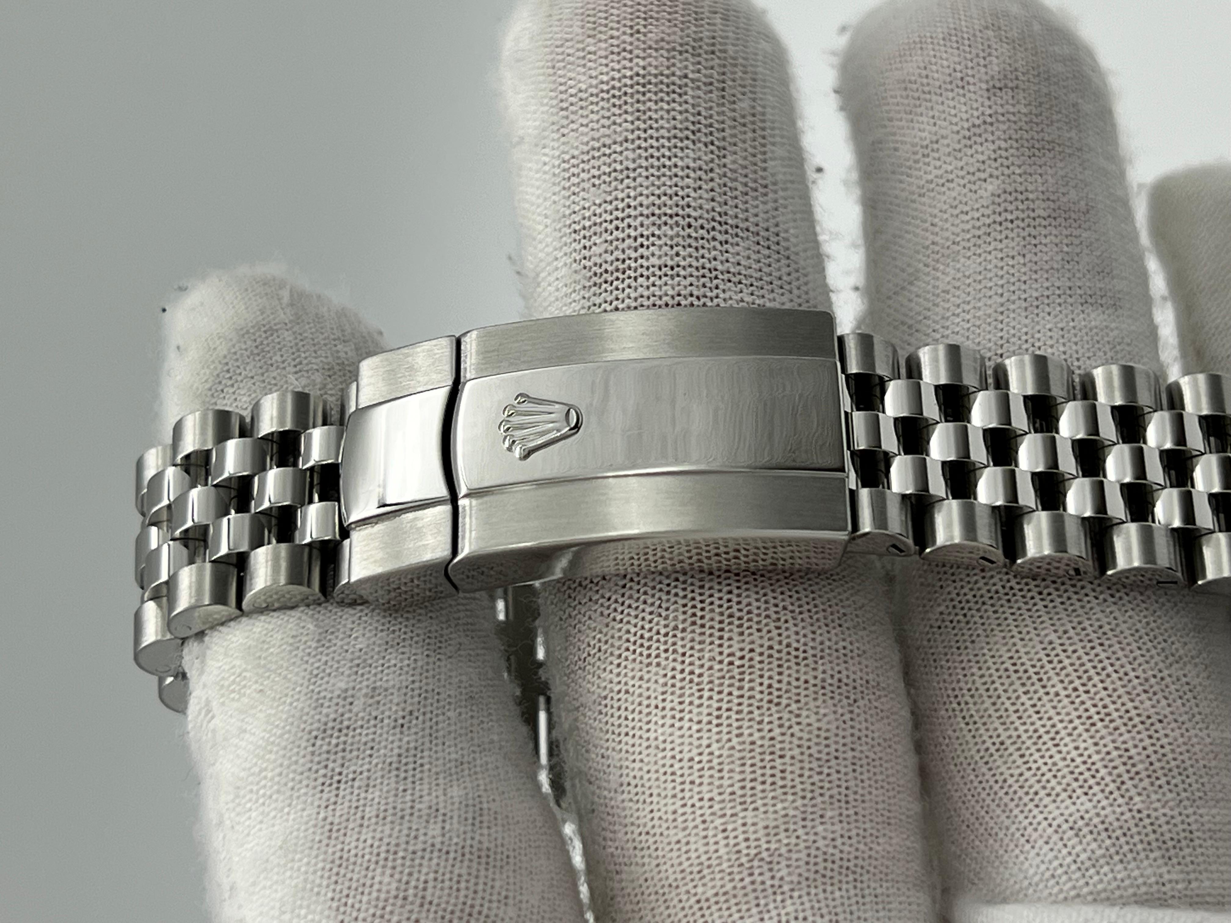 Rolex Datejust 41 126334 Jubiläumsring aus Stahl mit schwarzem Diamant-Zifferblatt aus 18K Weißgold 2