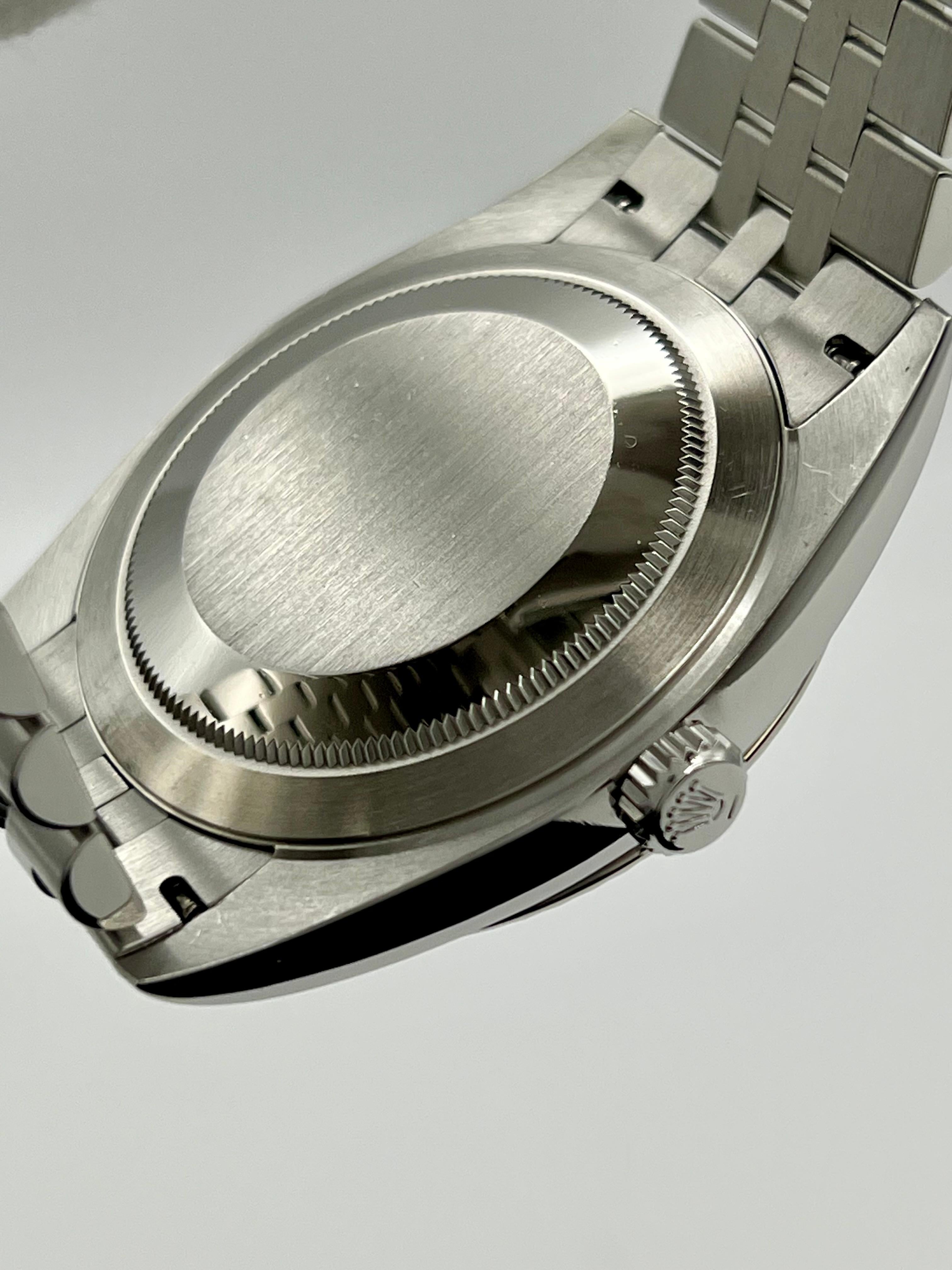 Rolex Datejust 41 126334 Jubiläumsring aus Stahl mit schwarzem Diamant-Zifferblatt aus 18K Weißgold 3