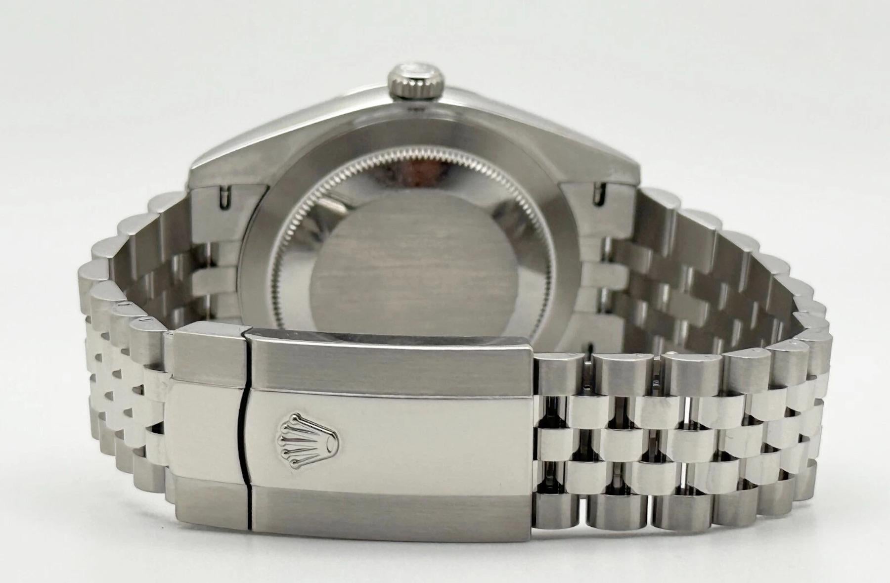 Rolex Datejust 41 126334 Blue Diamond Dial Stainless Box Paper 2021 2