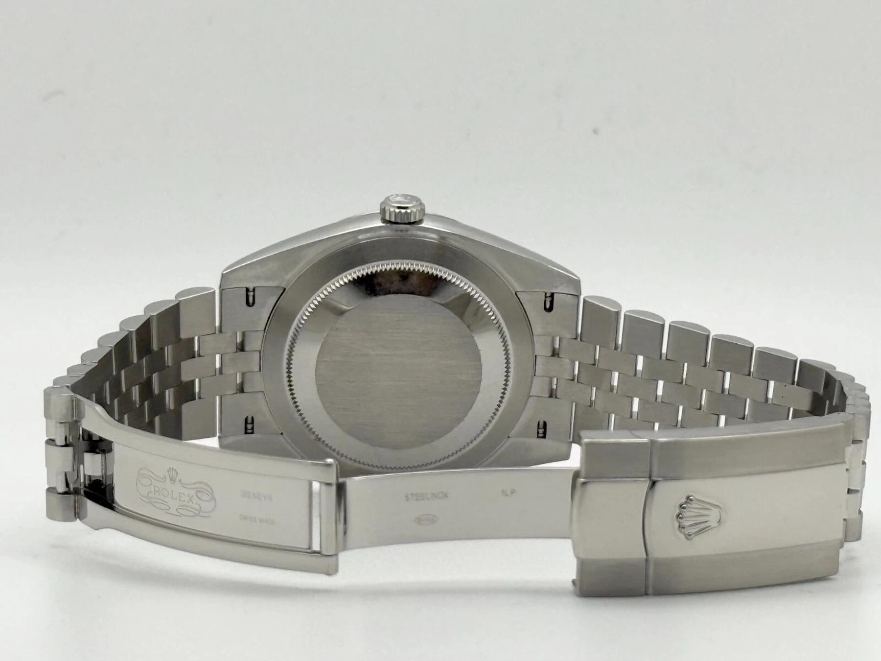 Rolex Datejust 41 126334 Blue Diamond Dial Stainless Box Paper 2021 3