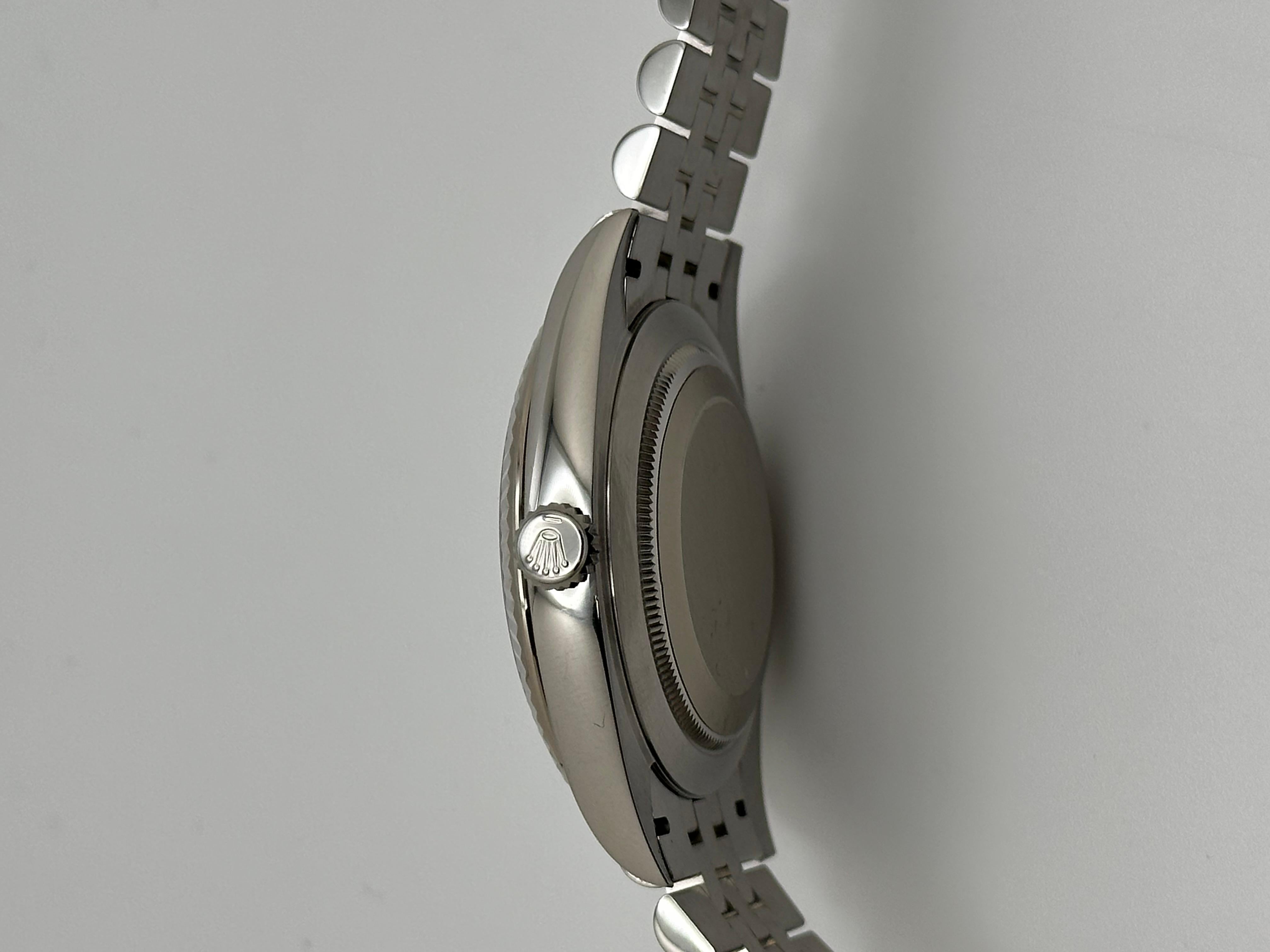 Rolex Datejust 41 126334 Quadrante blu con diamanti Acciaio inossidabile Scatola del Giubileo in vendita 5
