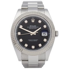 Used Rolex Datejust 41 126334 Men Stainless Steel and White Gold Watch