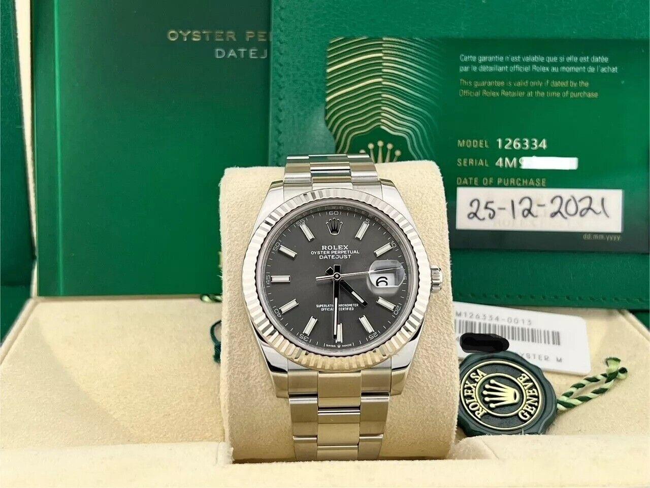 Rolex Datejust 41 126334 Rhodium Dial Stainless Steel Box Paper For Sale 3
