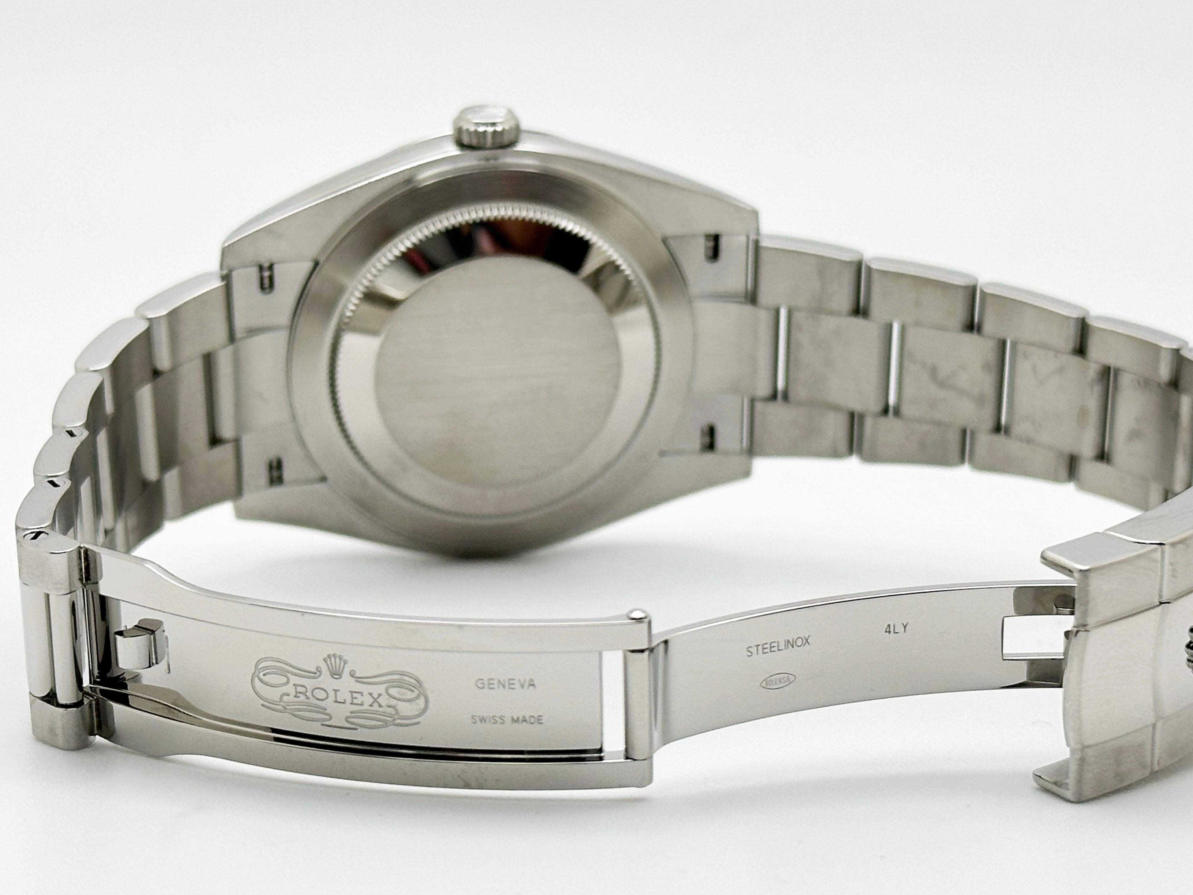 Rolex Datejust 41 126334 Rodio Esfera Diamante Acero Inoxidable Caja Papel en venta 3