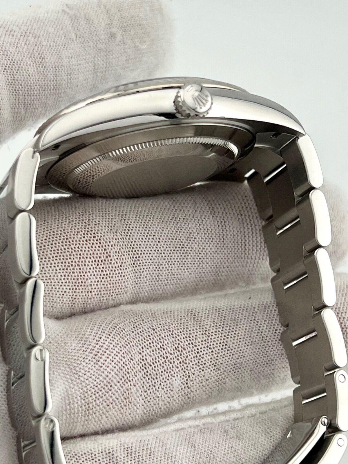 Men's Rolex Datejust 41 126334 Slate Wimbledon Dial 18K White Gold Steel Box Paper For Sale