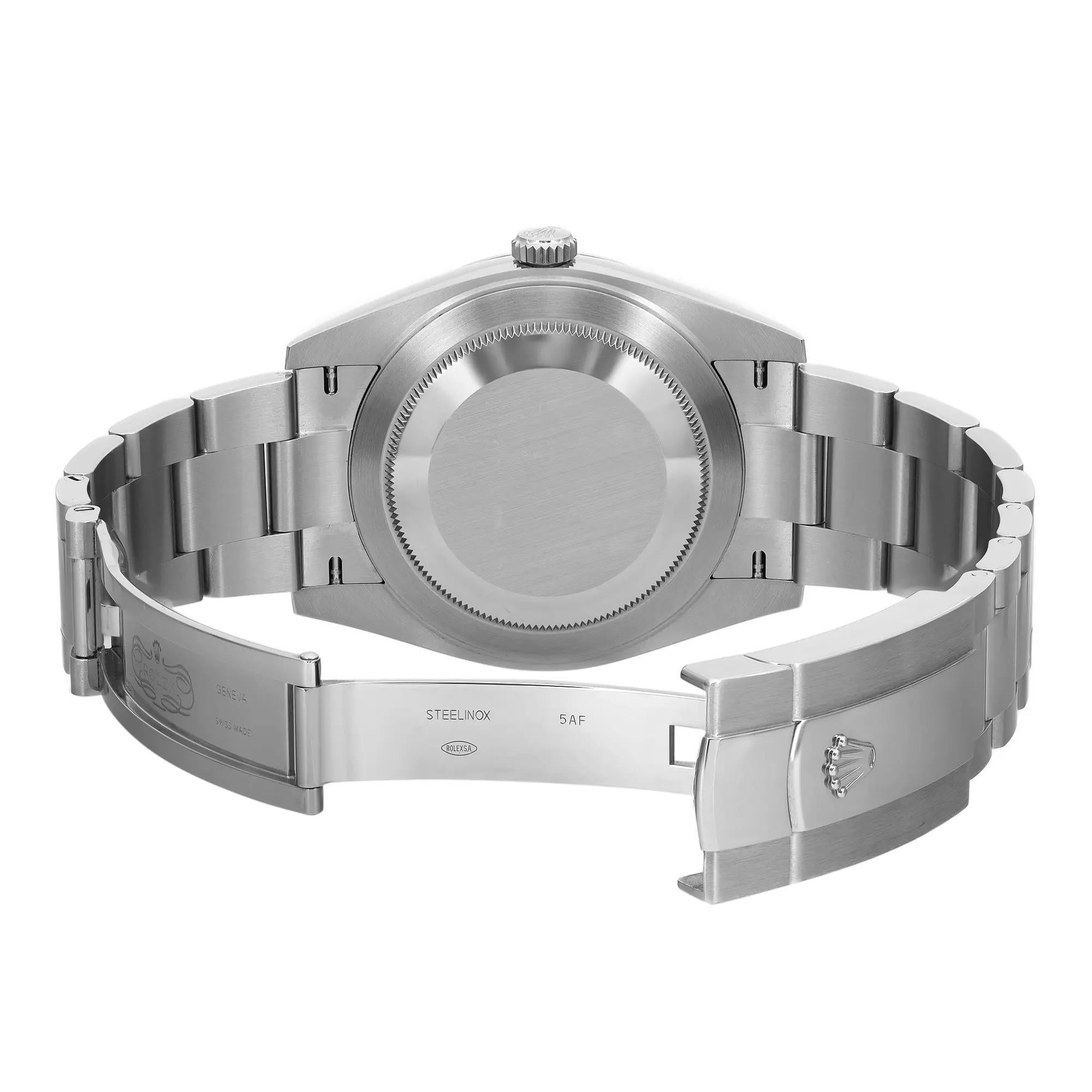 Rolex Datejust 41 18K White Gold Steel MOP Diamond Dial Mens Watch 126334 2