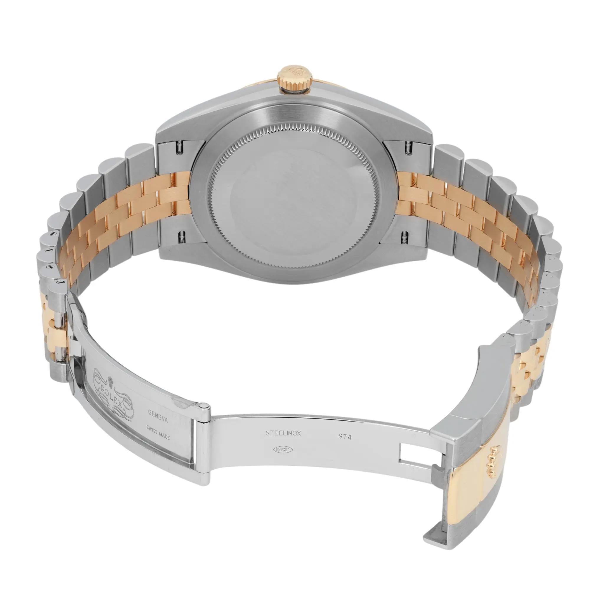 Rolex Datejust 41 Oro giallo 18 carati Acciaio Diamante Quadrante MOP Orologio 126303 in vendita 1