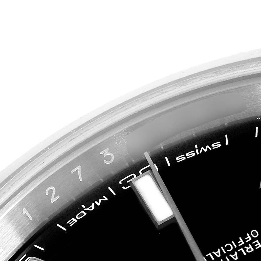 Rolex Datejust 41 Black Dial Steel Men's Watch 126300 Box Card For Sale 5