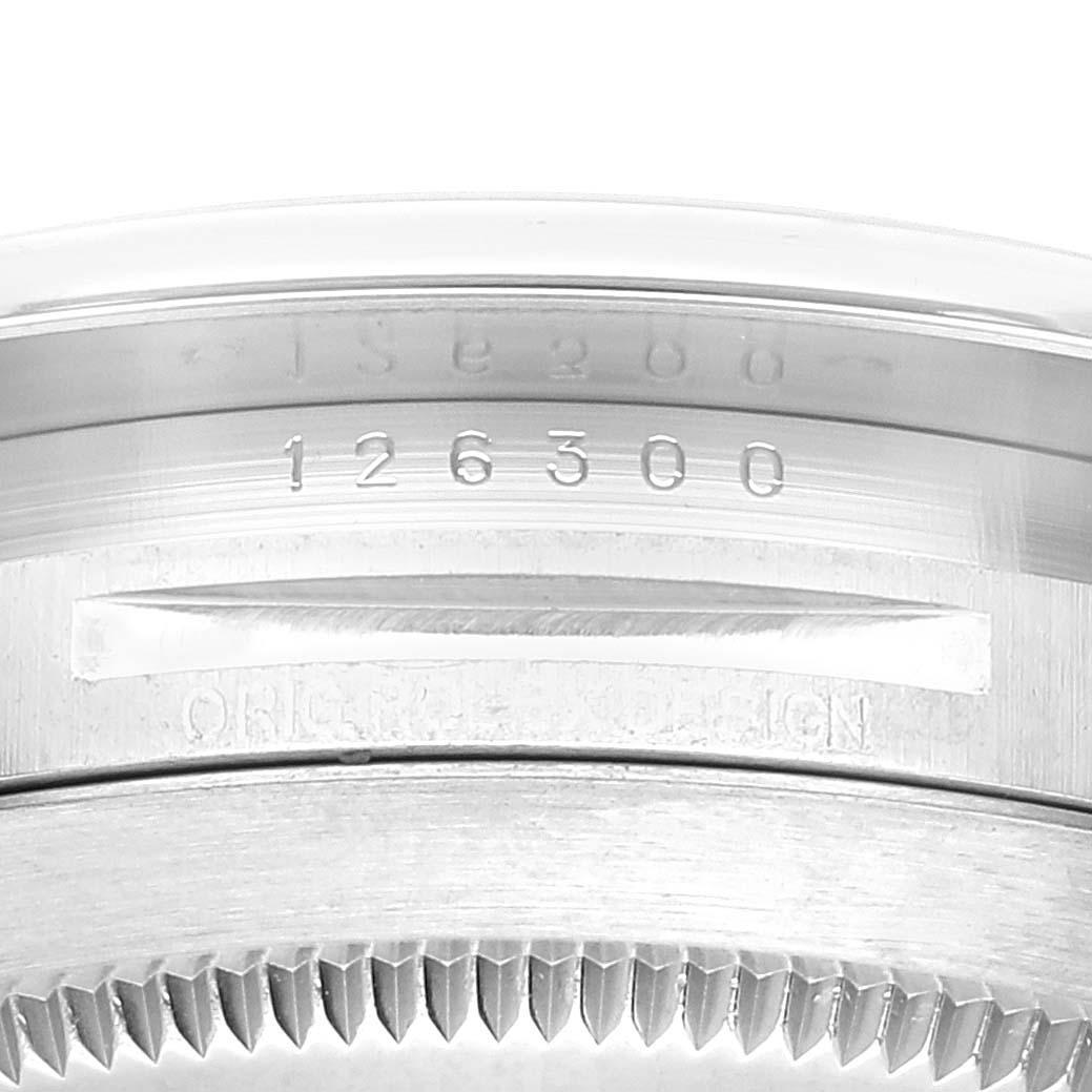 Rolex Datejust 41 Black Dial Steel Oyster Bracelet Mens Watch 126300 Box Card 3