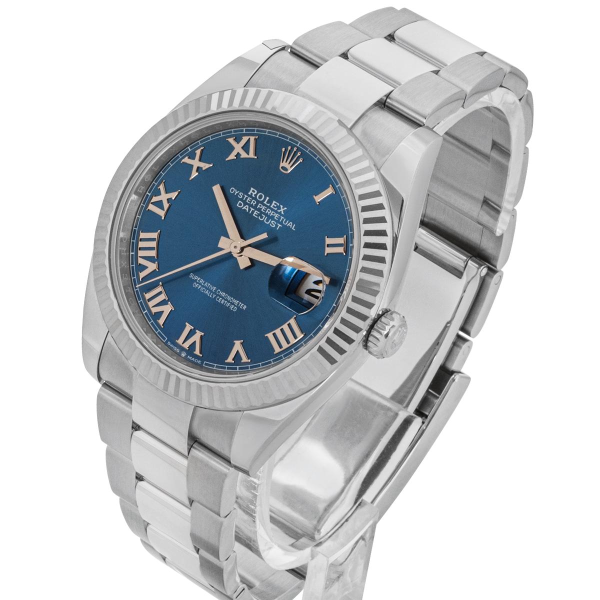 Rolex Datejust 41 Blue Dial 126334 In New Condition For Sale In London, GB