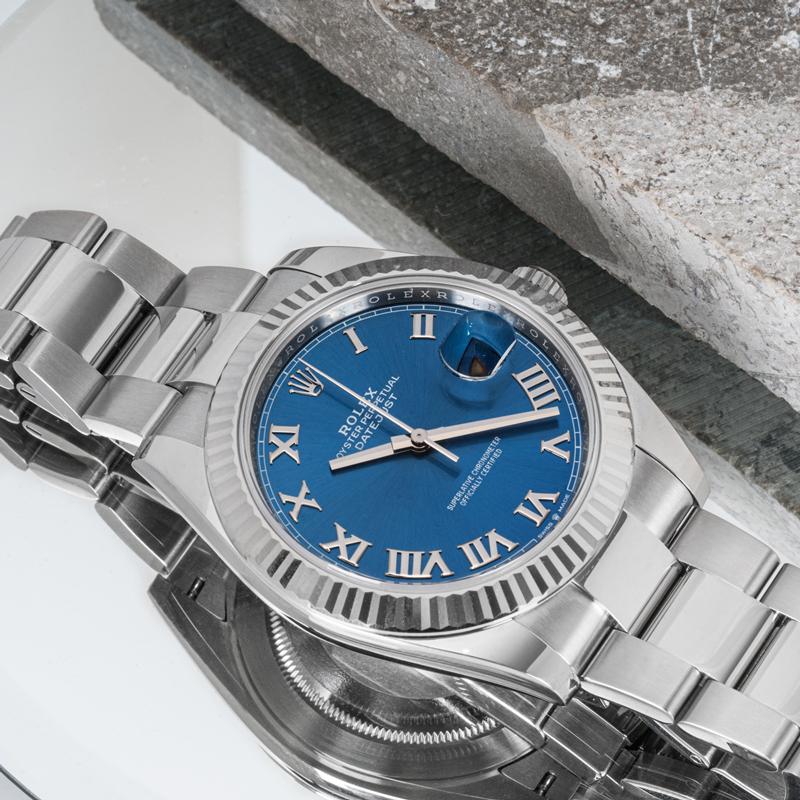 Rolex Datejust 41 avec cadran bleu 126334 en vente 3