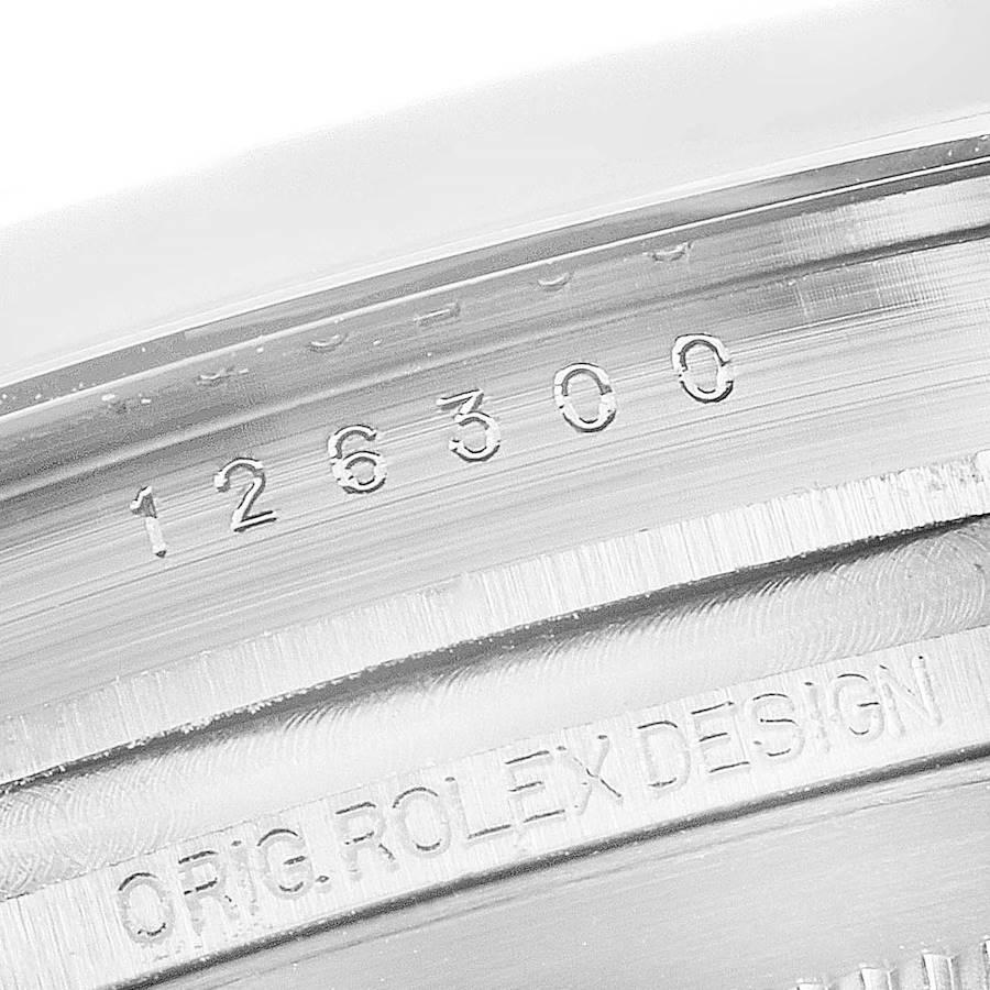 Rolex Datejust 41 Blue Dial Jubilee Bracelet Steel Men's Watch 126300 Box Card For Sale 4