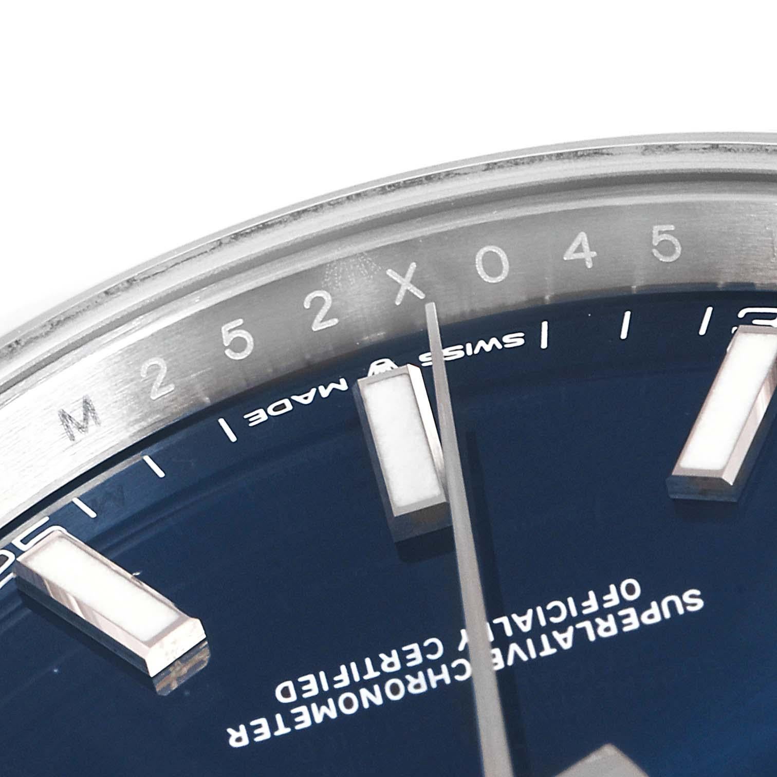 Rolex Datejust 41 Blue Dial Jubilee Bracelet Steel Men's Watch 126300 For Sale 4
