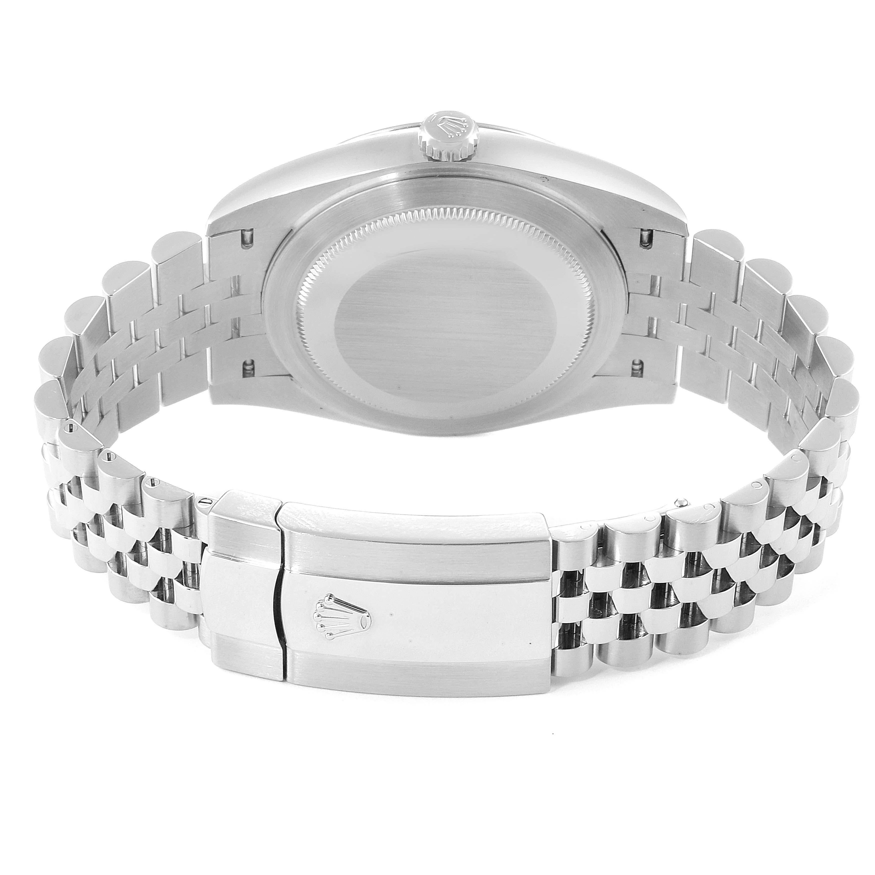 Rolex Datejust 41 Blue Dial Jubilee Bracelet Steel Men's Watch 126300 For Sale 6