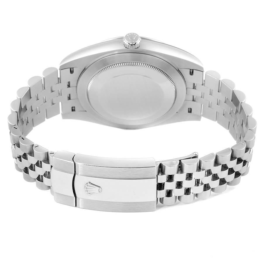Men's Rolex Datejust 41 Blue Dial Jubilee Bracelet Steel Men’s Watch 126300 Unworn For Sale
