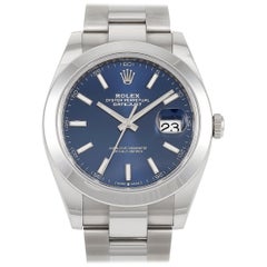 Rolex Datejust 41 Blue Dial Men's Watch 126330