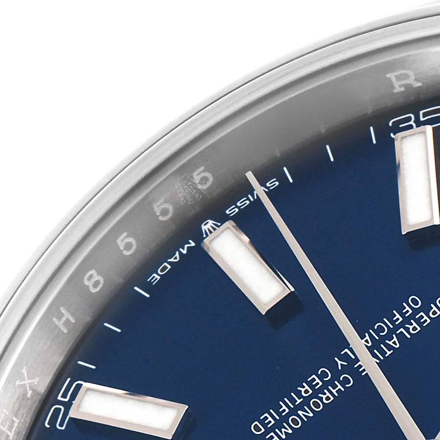 Rolex Datejust 41 Blue Dial Oyster Bracelet Steel Watch 126300 Unworn 2
