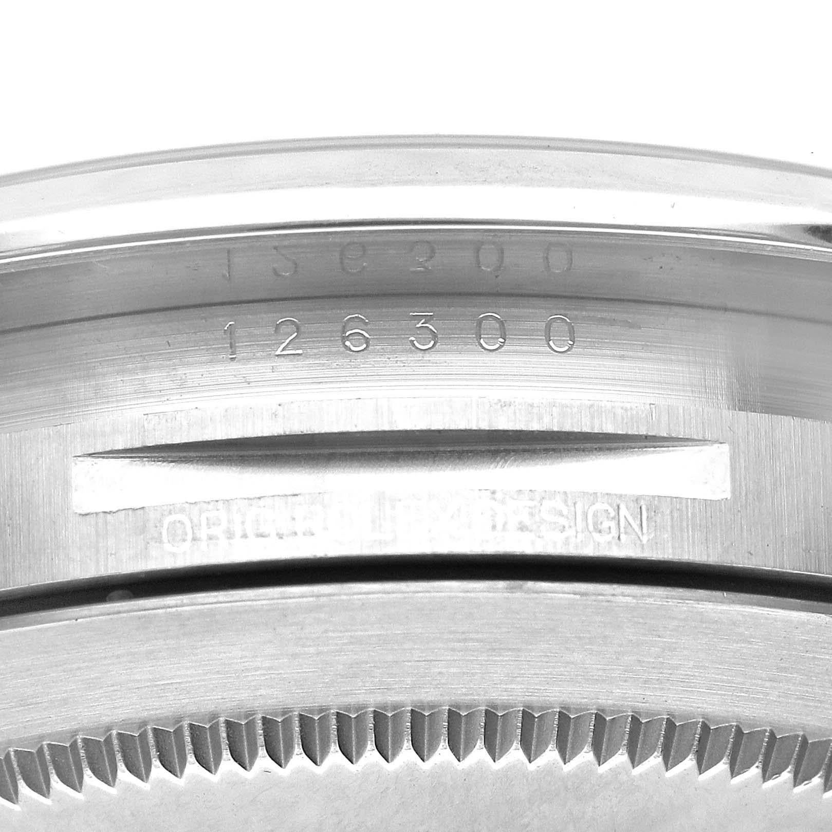 Men's Rolex Datejust 41 Blue Dial Smooth Bezel Steel Mens Watch 126300 For Sale
