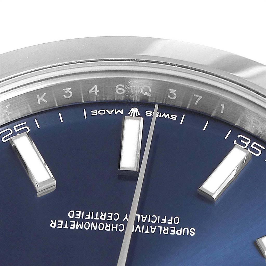 Rolex Datejust 41 Blue Dial Steel Men's Watch 126300 Box Card 4