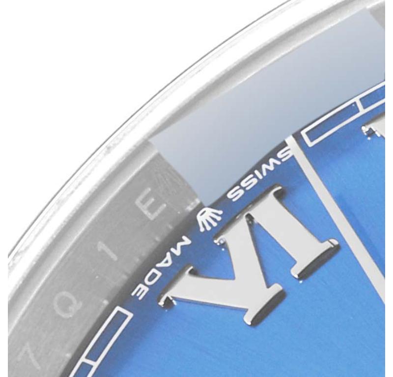 Rolex Datejust 41 Blue Roman Dial Steel Mens Watch 126300 Box Card 1