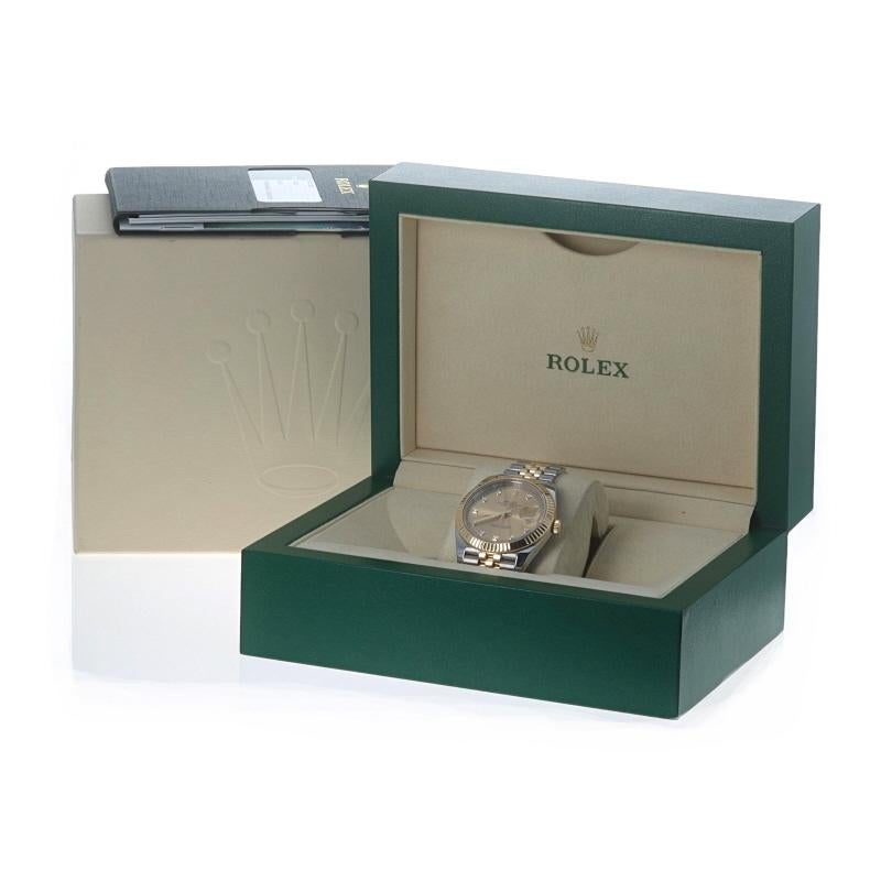 Rolex Datejust 41 Diamond Mens Wristwatch 126333 Stainless Gold 18k Auto 1YrWnty For Sale 2