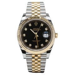Rolex Datejust 41 - Factory Diamond Dial Two Tone Jubilee (126333) Box & Papers