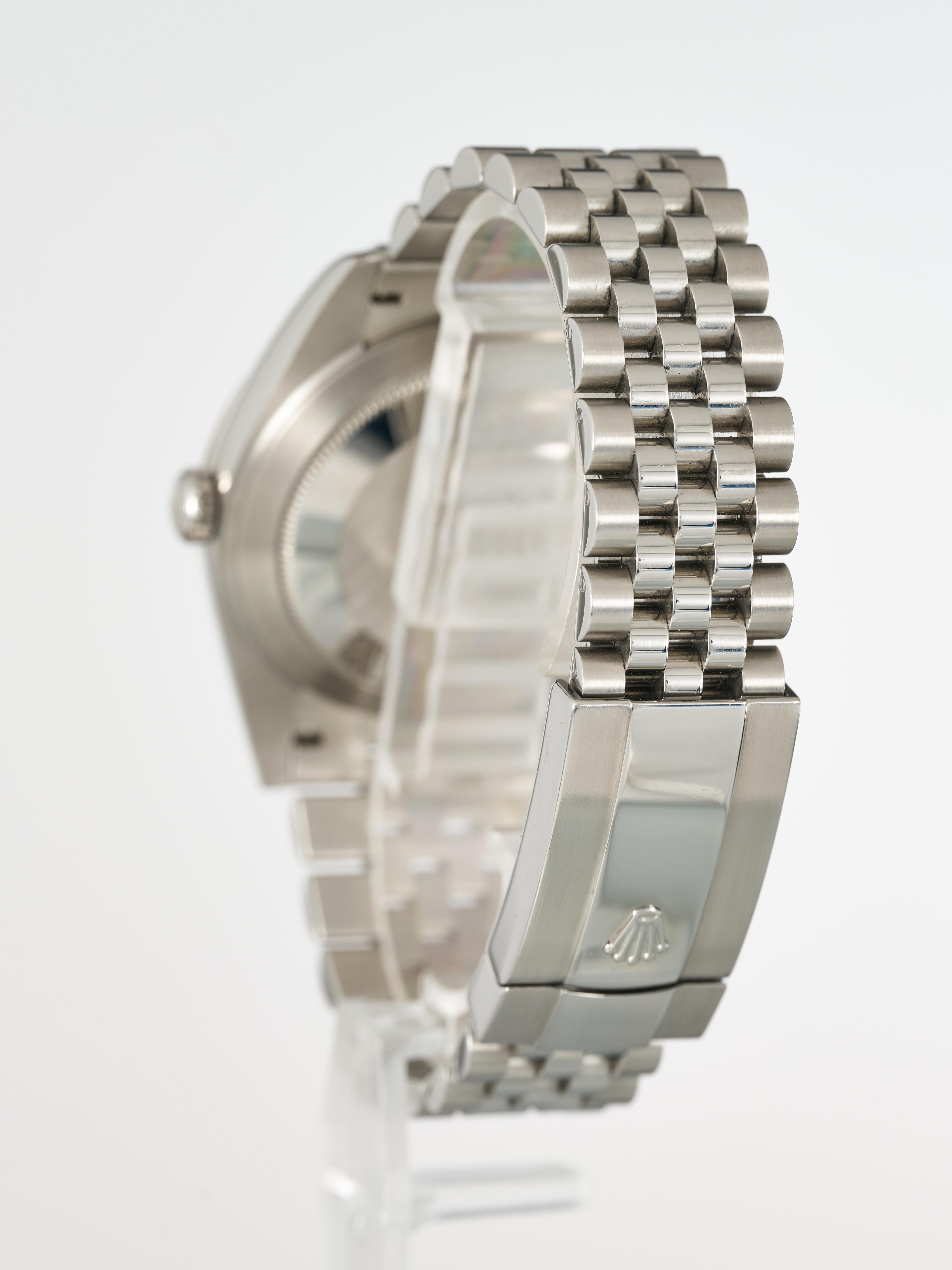 Rolex Datejust 41 Grey Baton Dial Fluted Bezel Jubilee Bracelet 126334 Full Set For Sale 1