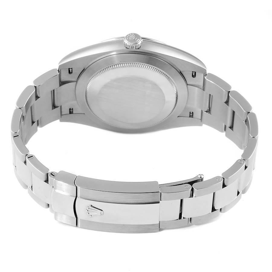 Rolex Datejust 41 Grey Dial Domed Bezel Steel Mens Watch 126300 Box Card For Sale 5